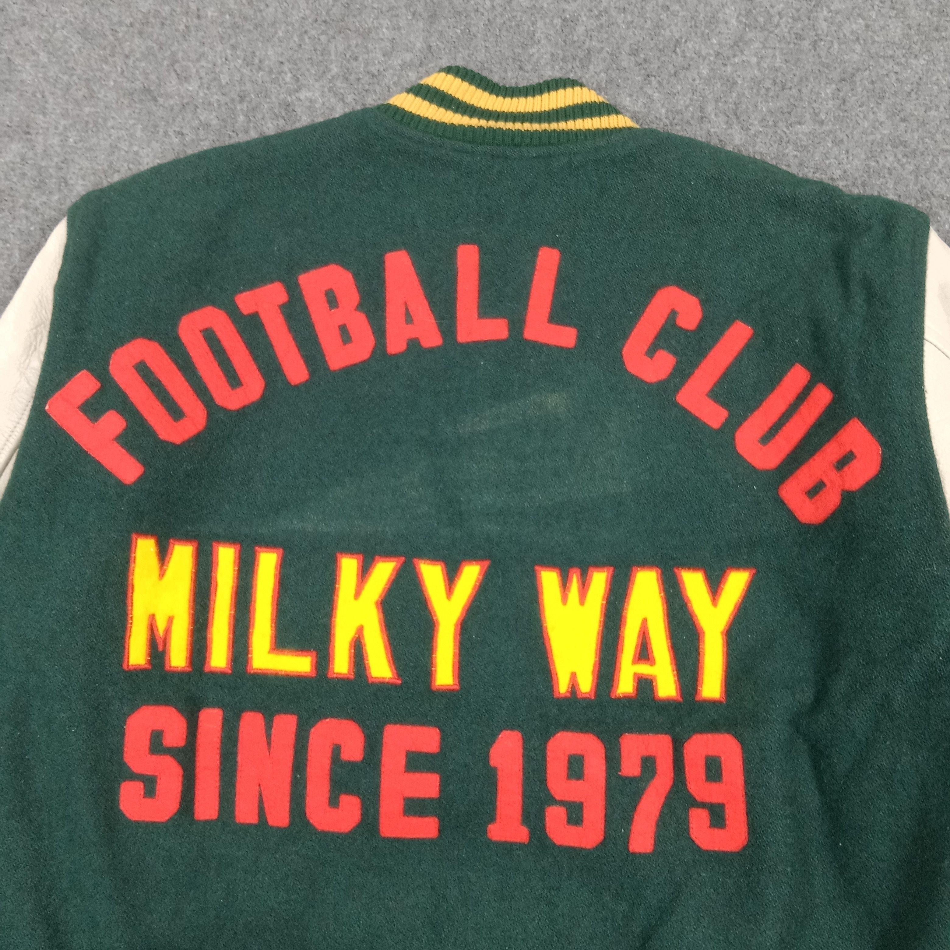 Japanese Brand Milky Way Football Club Varsity Letterman Jacket C291N23 Size US M / EU 48-50 / 2 - 2 Thumbnail