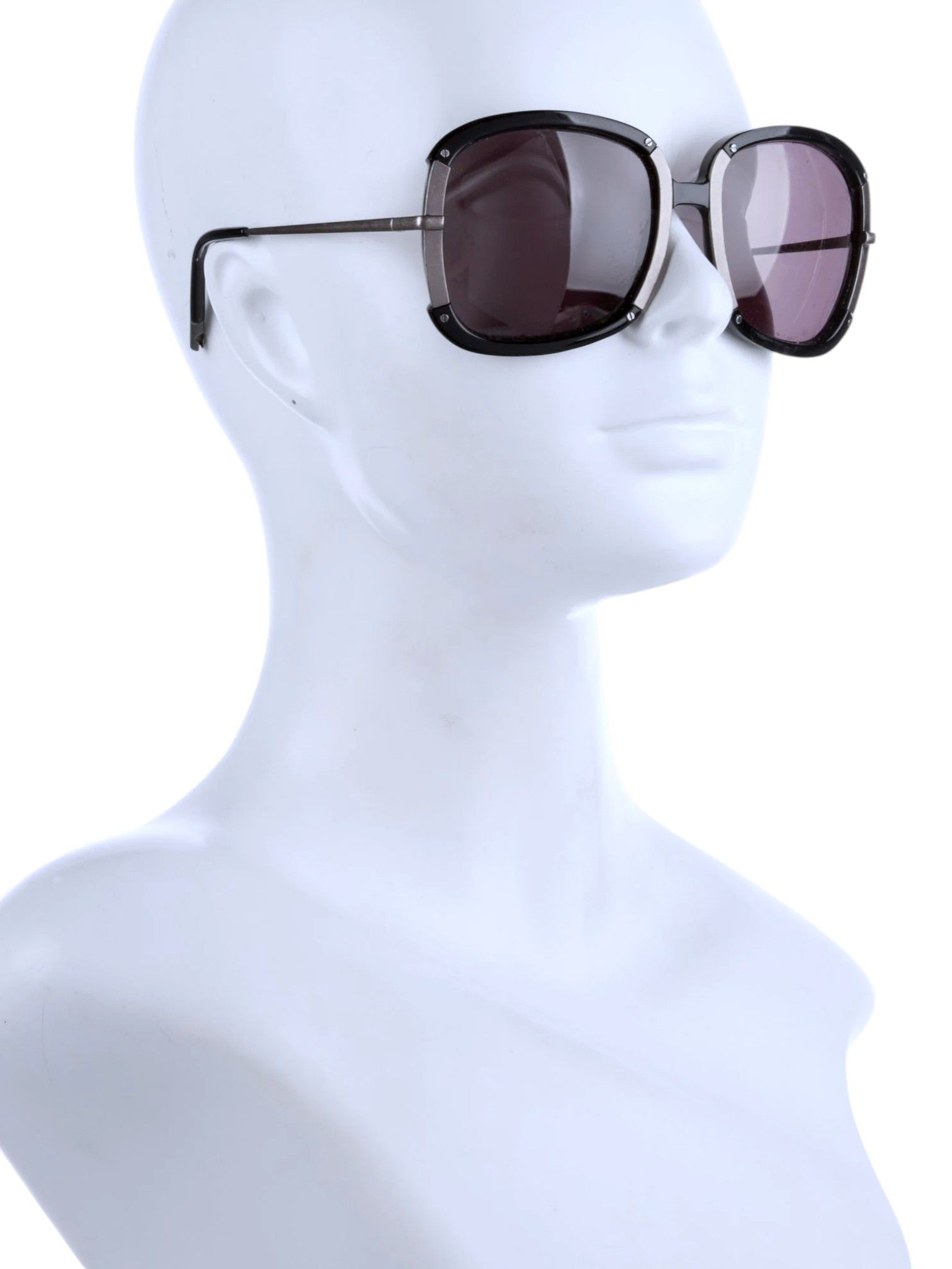 Bottega Veneta Bottega Veneta Square Acetate and Metal Sunglasses Size ONE SIZE - 1 Thumbnail