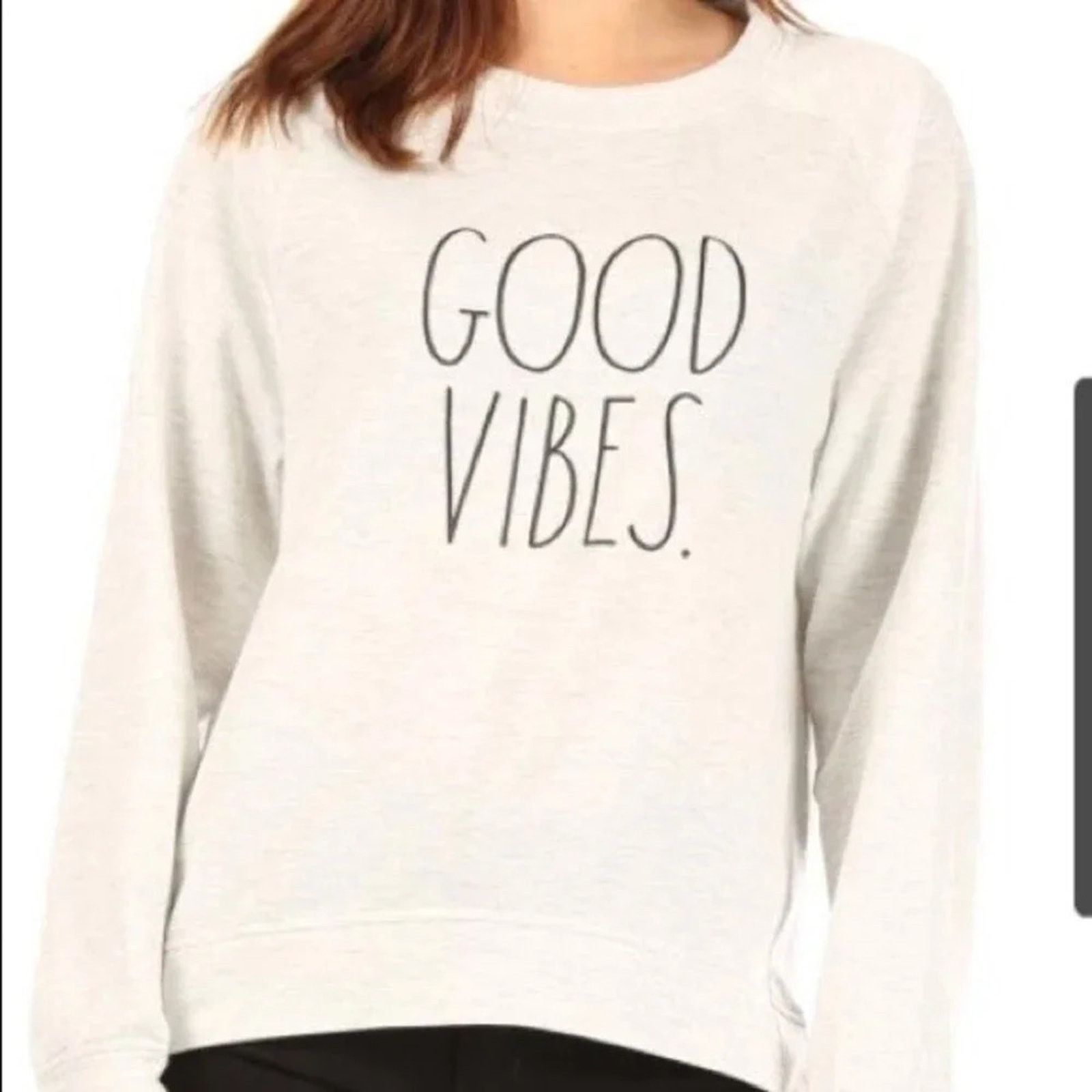 The Unbranded Brand Rae Dunn “GOOD VIBES” Studio Reglan Sweatshirt, size Small Size S / US 4 / IT 40 - 1 Thumbnail