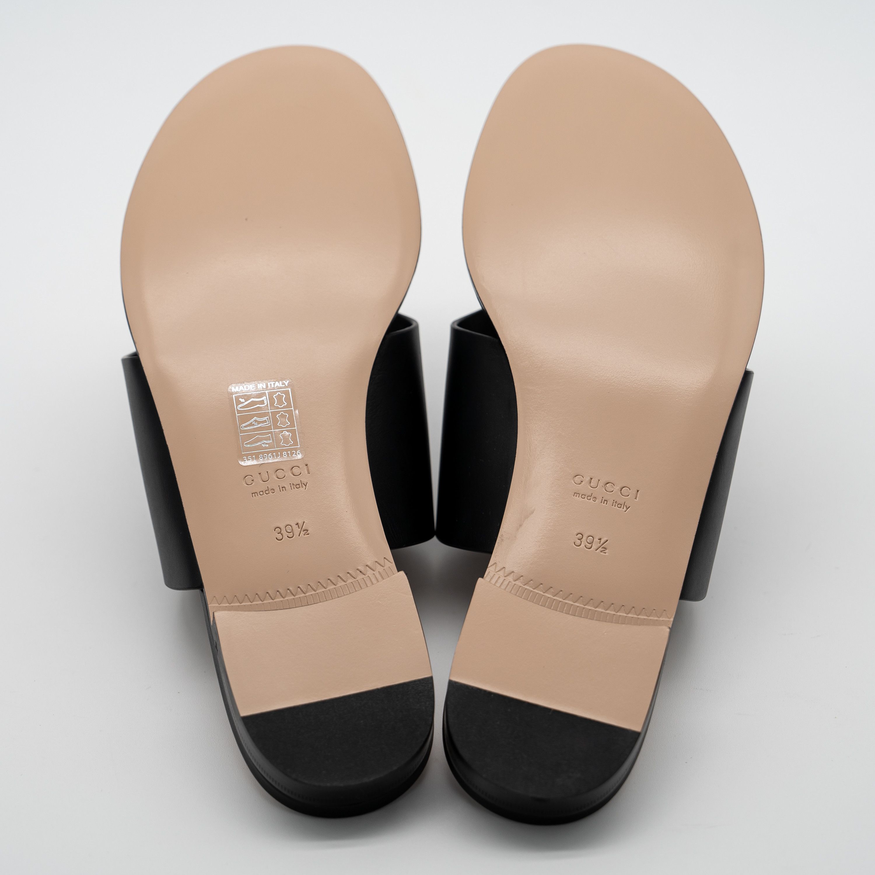 Gucci 39.5G Gucci Thong Sandals Black Cut Out GG Flats Leather Size US 9.5 / IT 39.5 - 6 Thumbnail