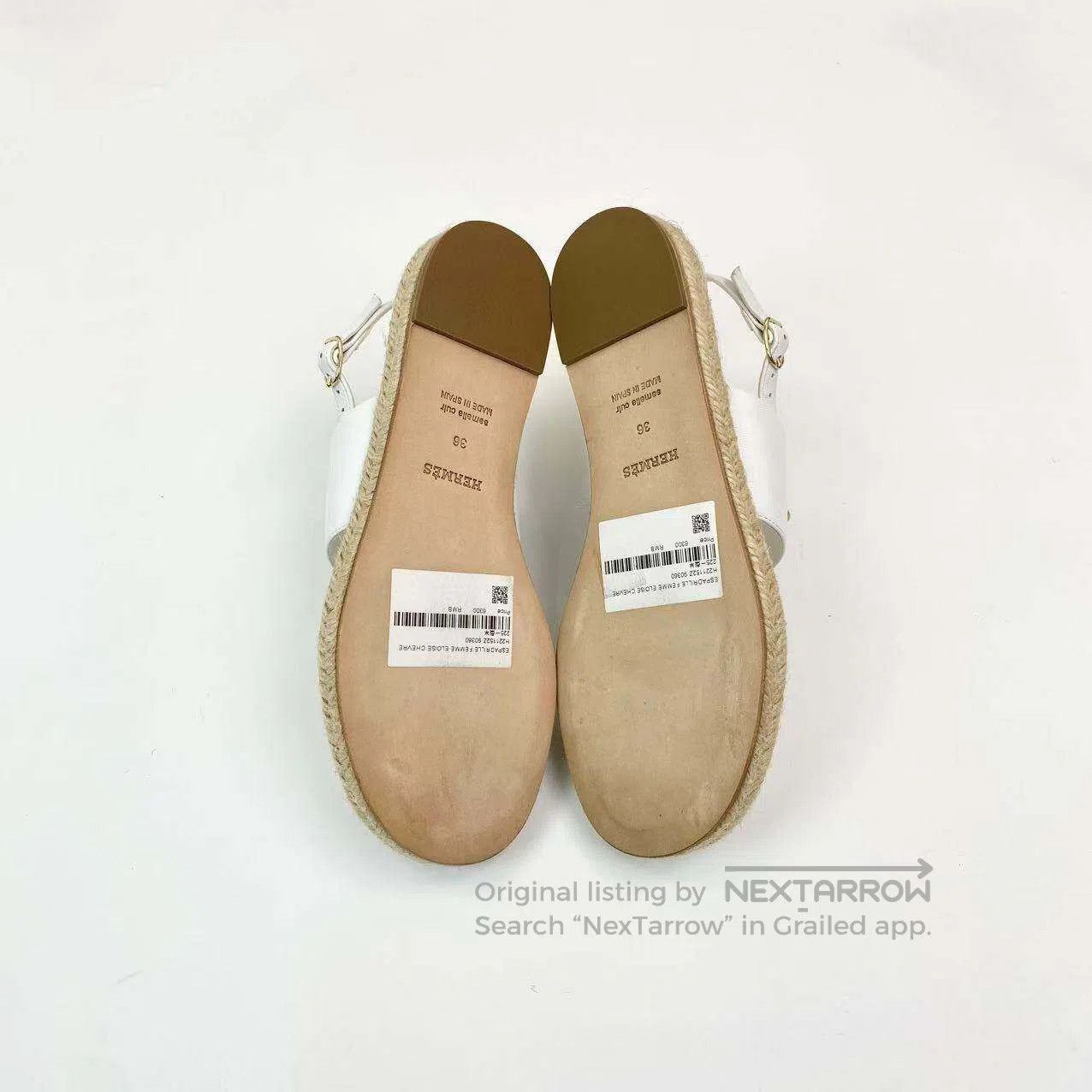 Hermes Hermes Pig nose straw sole sandals| Size US 5.5 / IT 35.5 - 7 Thumbnail