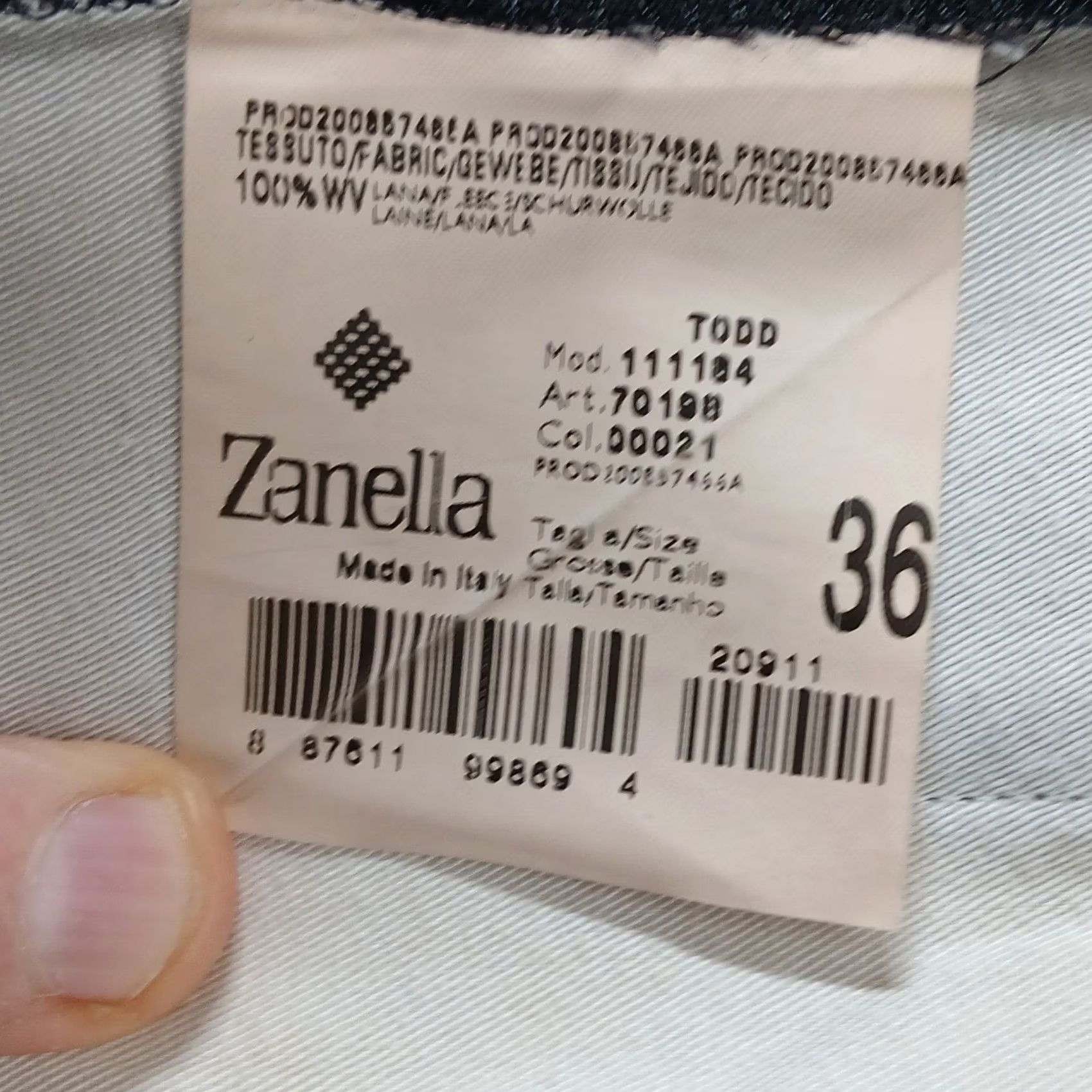 Zanella Zanella Pants Saks Fifth Avenue 100% Virgin Wool Made in Italy Size 36 Gray Solid Dress Pants Mens Wool Wedding 36 Regular Straight Todd Size US 36 / EU 52 - 5 Thumbnail