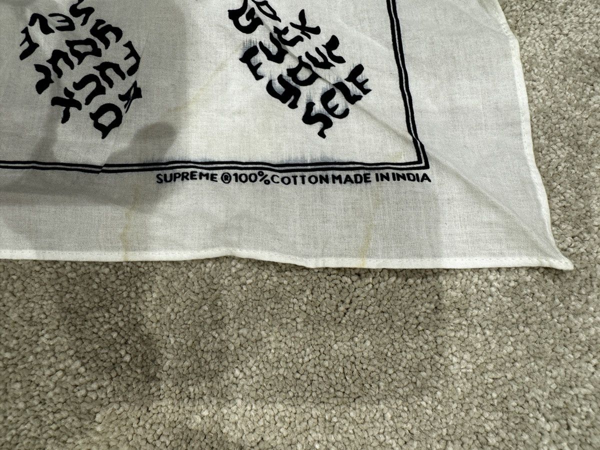 Supreme Black and white supreme bandana “Go Yourself” Size ONE SIZE - 3 Thumbnail