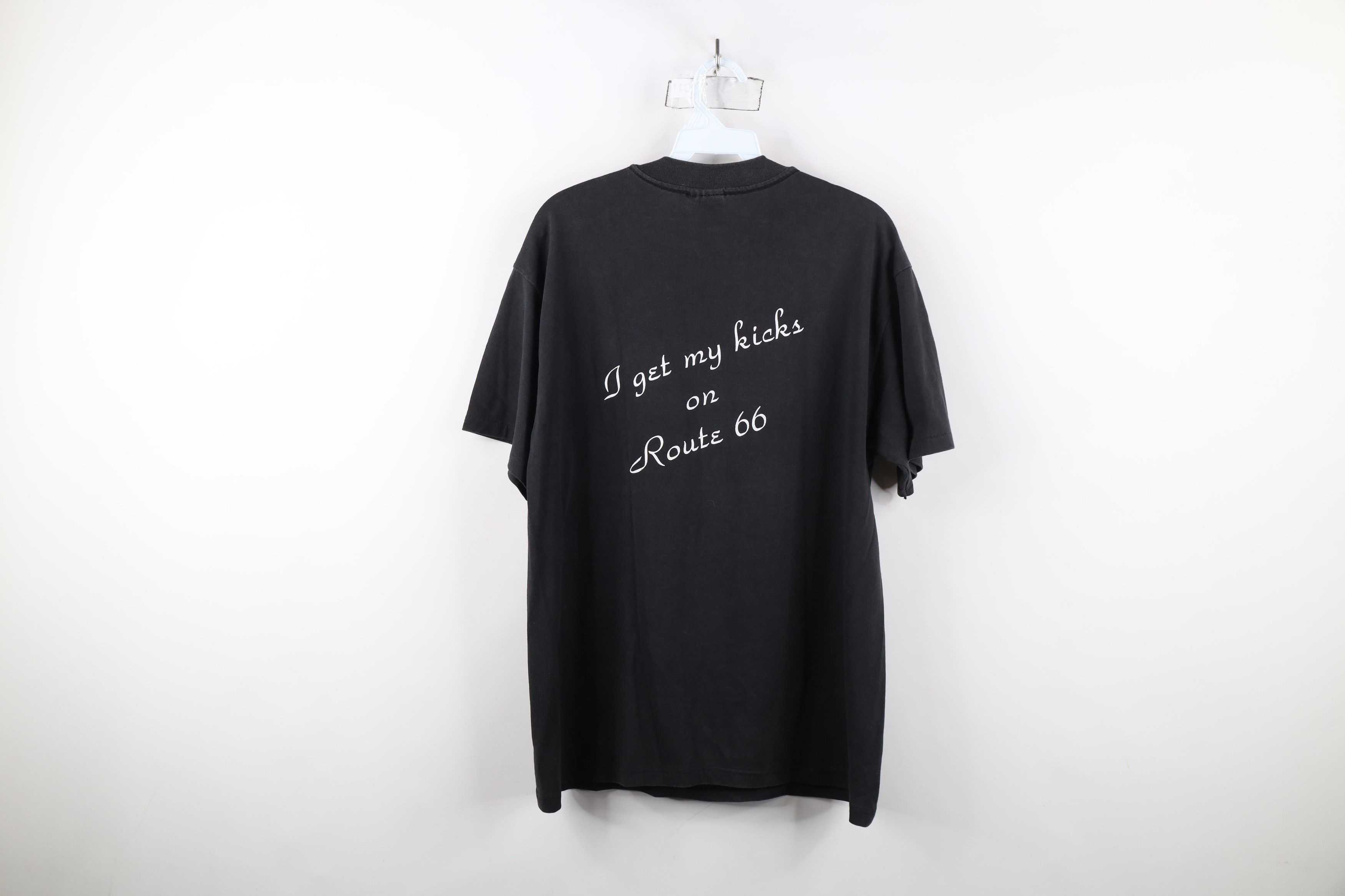 Vintage Vintage 90s Streetwear Spell Historic Route 66 T-Shirt Black Size US L / EU 52-54 / 3 - 11 Thumbnail