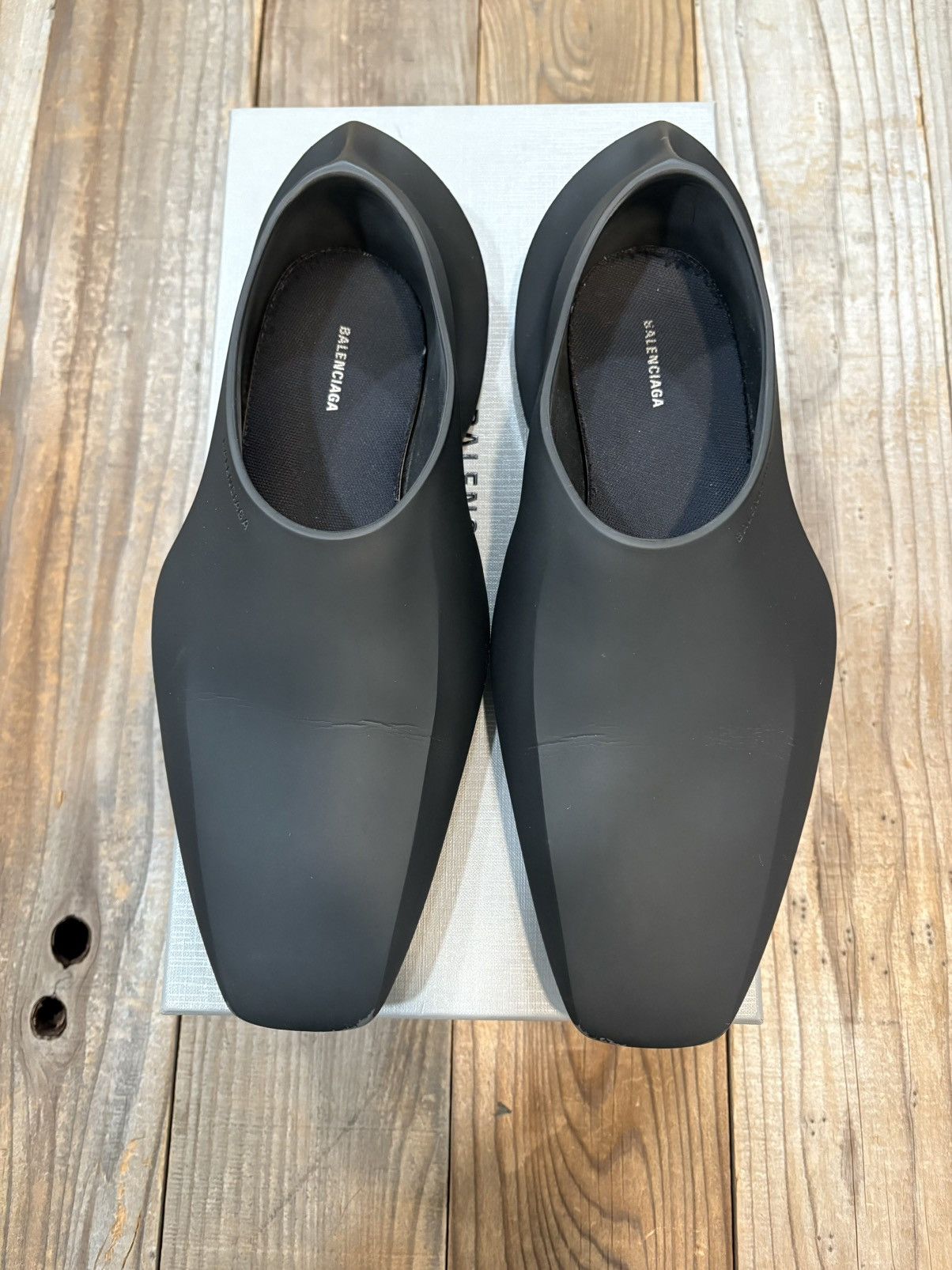 Balenciaga Space Shoe Matte Black Size US 7 / EU 40 - 6 Thumbnail