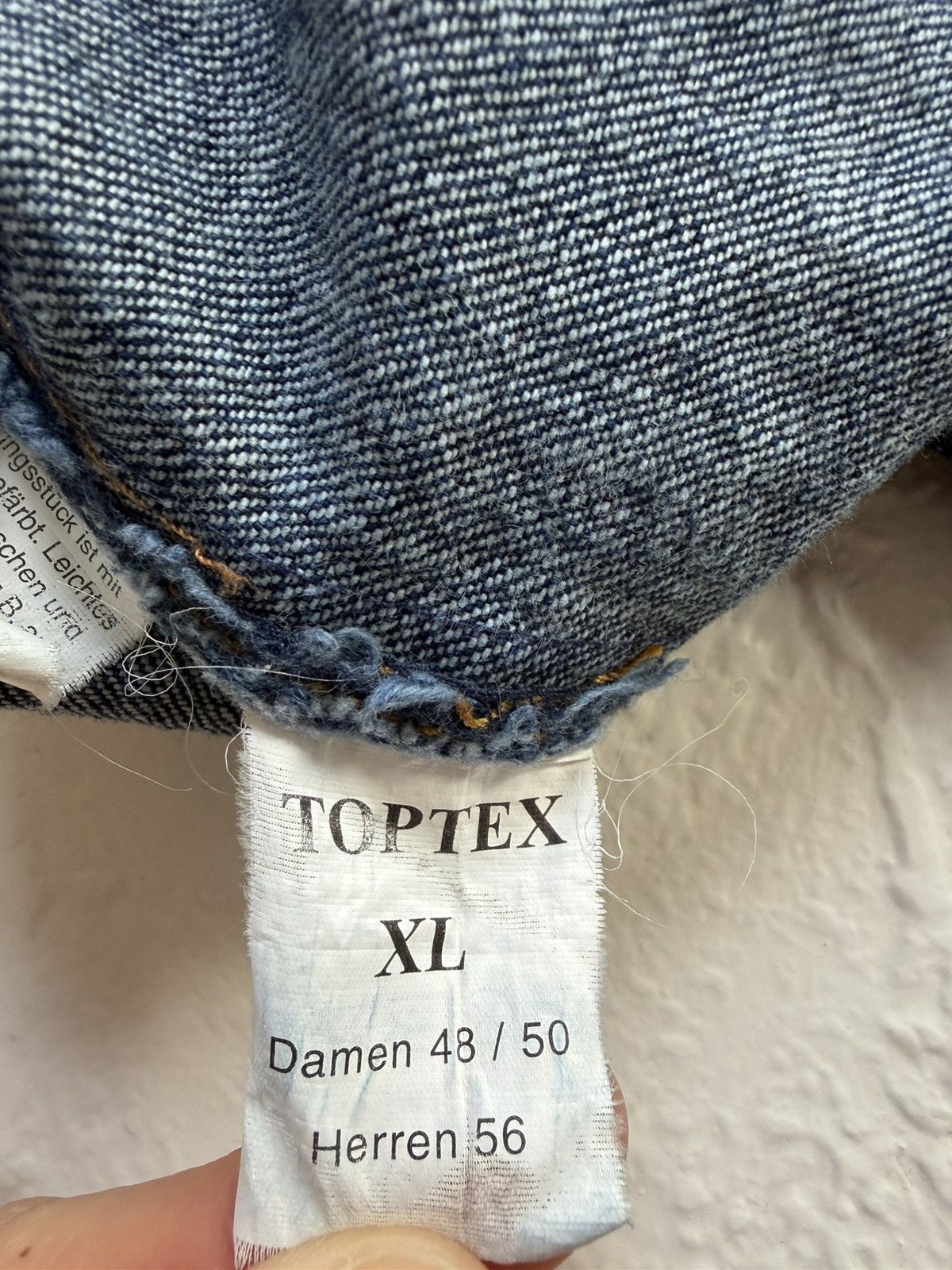 Vintage Vintage Toptex Denim Jacket Size US XL / EU 56 / 4 - 6 Thumbnail