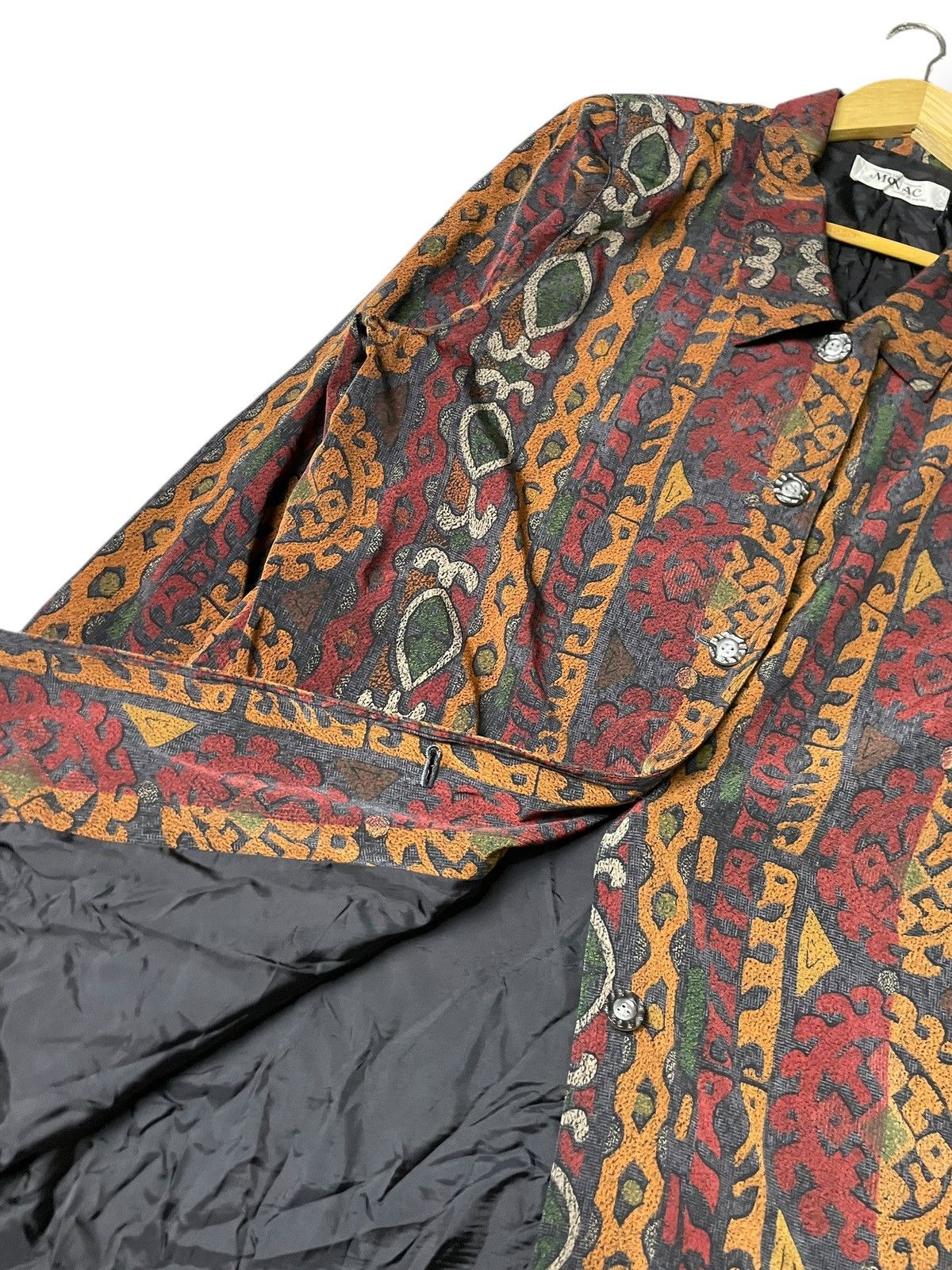 Japanese Brand × Vintage Vintage MONAC Ladies Fashion Abstract Shirts (75) Size M / US 6-8 / IT 42-44 - 8 Thumbnail