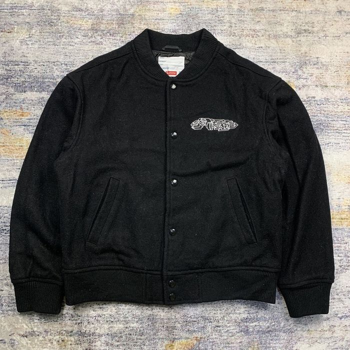 Supreme Supreme Fw19 delta logo wool varsity jacket | Grailed