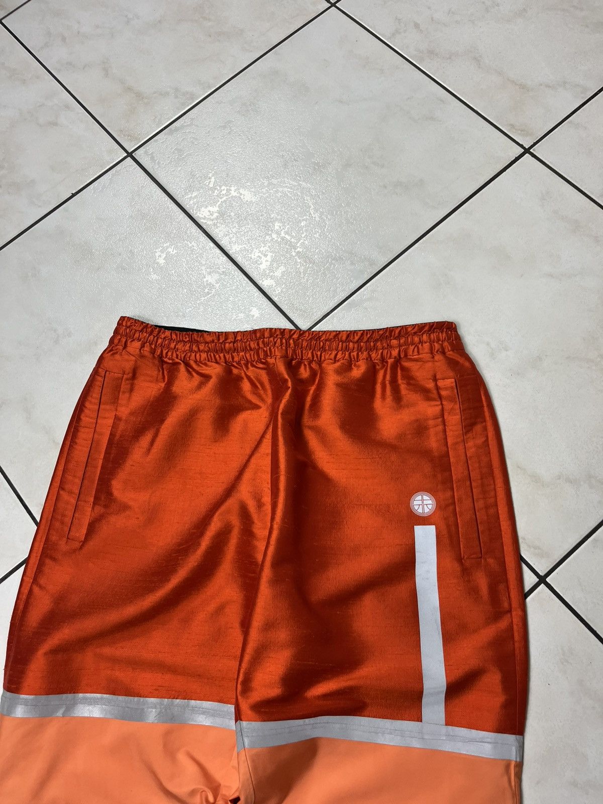 Astrid Andersen × Designer Astrid Andersen silk silver tape track pants reflective Size US 32 / EU 48 - 3 Thumbnail