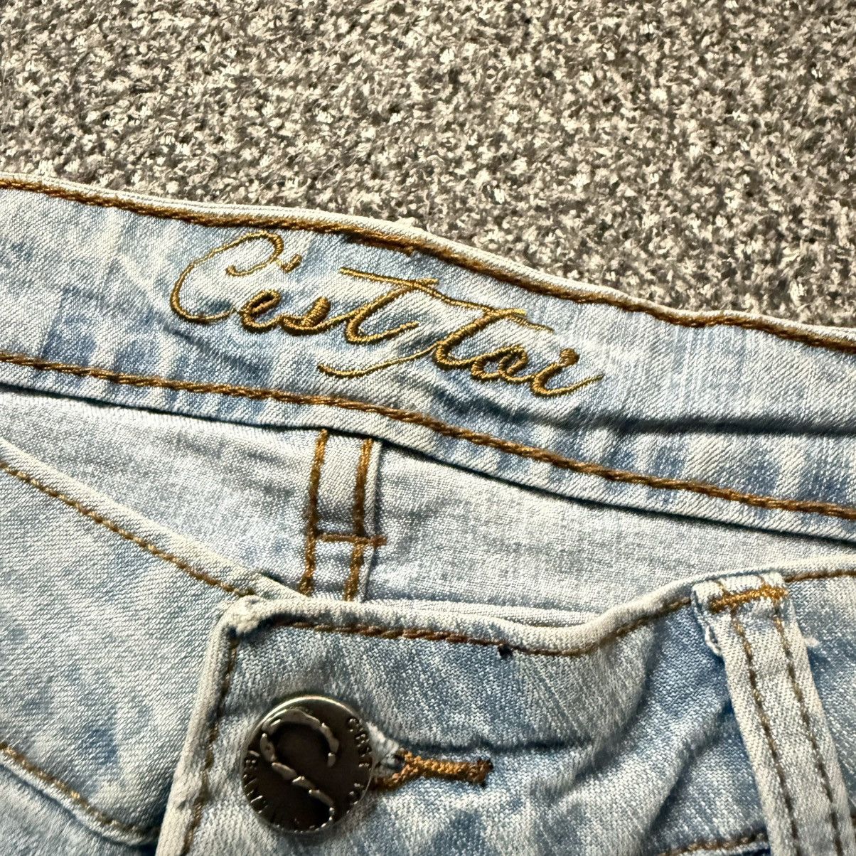 Japanese Brand 🔥🇯🇵 Vtg 90s Faded Denim Baggy Flared Size US 32 / EU 48 - 8 Thumbnail