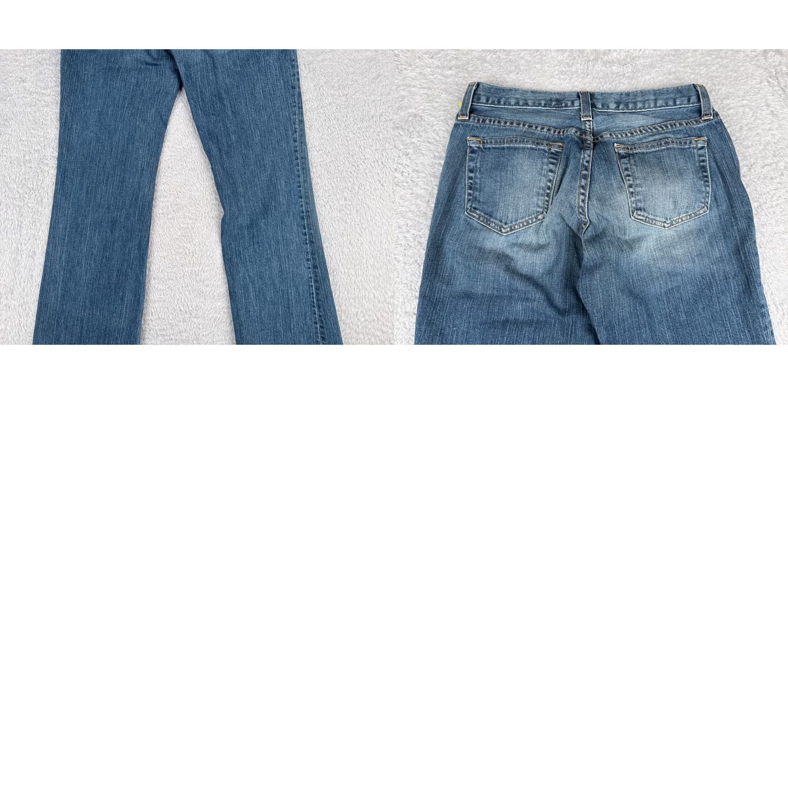 Gap VINTAGE Gap Jeans Womens Blue Bootcut Long And Lean 27x32 Jeans Distressed 100% Cotton Relaxed Regular US Made 2 XS? Size 26" / US 2 / IT 38 - 10 Thumbnail