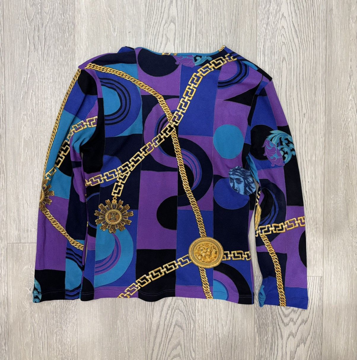 Versace 90s Versace Medusa Blouses Top Vintage Y2K Size M / US 6-8 / IT 42-44 - 2 Thumbnail