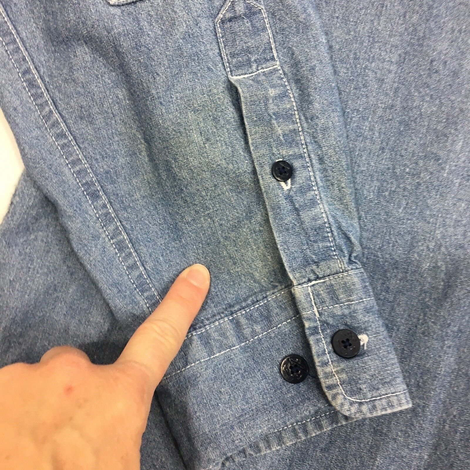 Nautica Vtg Nautica COAST Cup 1983 CHAMBRAY Blue Sailing Yacht Shirt Size US L / EU 52-54 / 3 - 8 Thumbnail