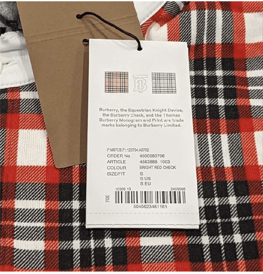 Burberry Burberry Plaid Remodeled Rugby Shirt Red Small Size US S / EU 44-46 / 1 - 8 Thumbnail