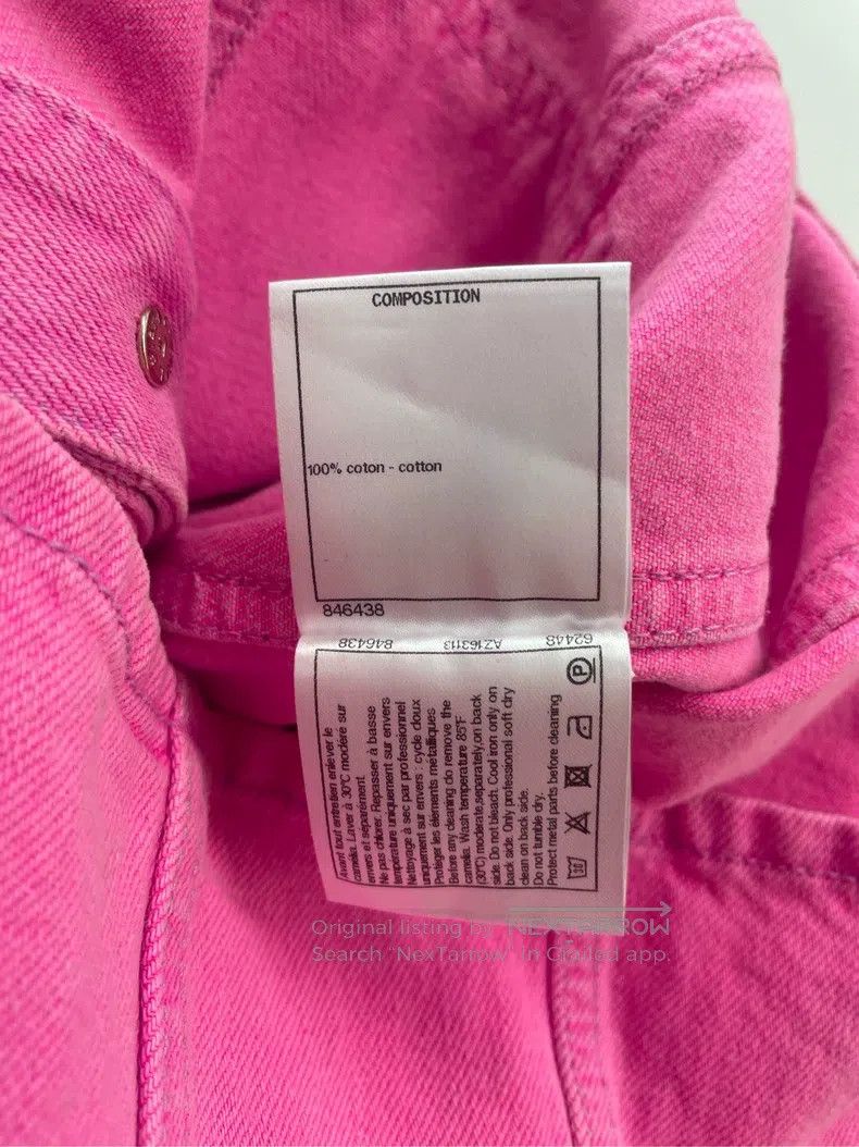 Chanel Chanel Rose-red denim jacket Size XS / US 0-2 / IT 36-38 - 5 Thumbnail