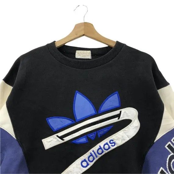 Adidas Vtg 80’ ADIDAS ORIGINALS DESCENTE Japan Big Logo Sweatshirt Size XL / US 12-14 / IT 48-50 - 2 Thumbnail