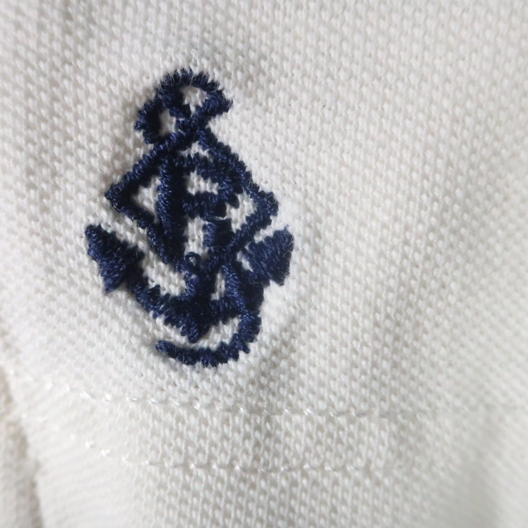 Polo Ralph Lauren Ralph Lauren Polo Shirt Large Mens Solid White Anchor Buttons Embroidered Crest Size US XL / EU 56 / 4 - 6 Thumbnail