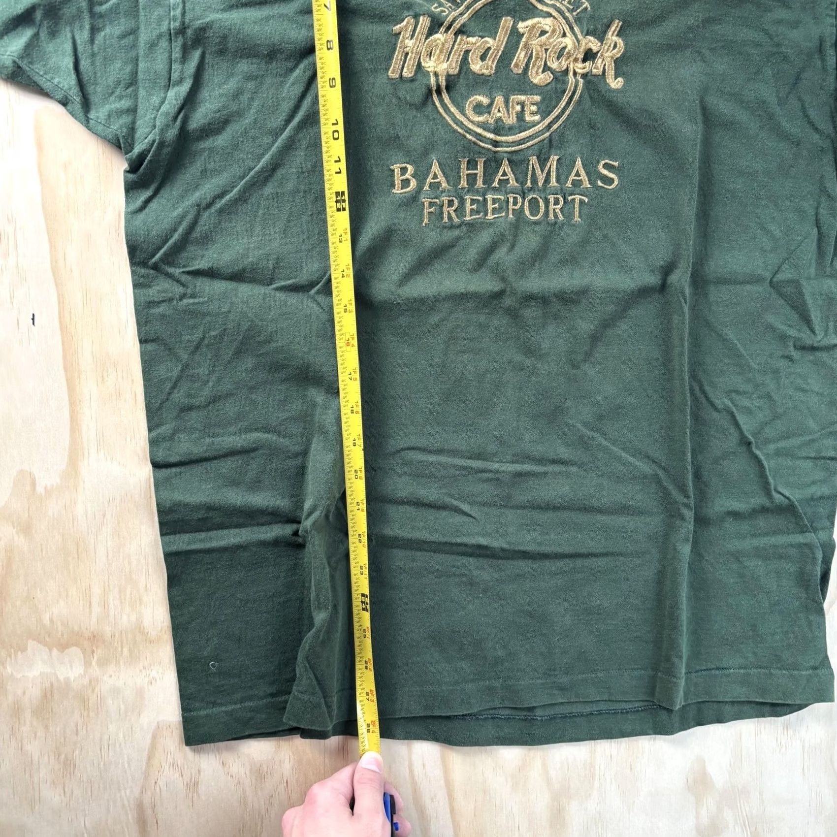 Fruit Of The Loom Hard Rock Cafe Bahamas Freeport Shirt Mens XL Green Travel Tee Size US XL / EU 56 / 4 - 3 Thumbnail