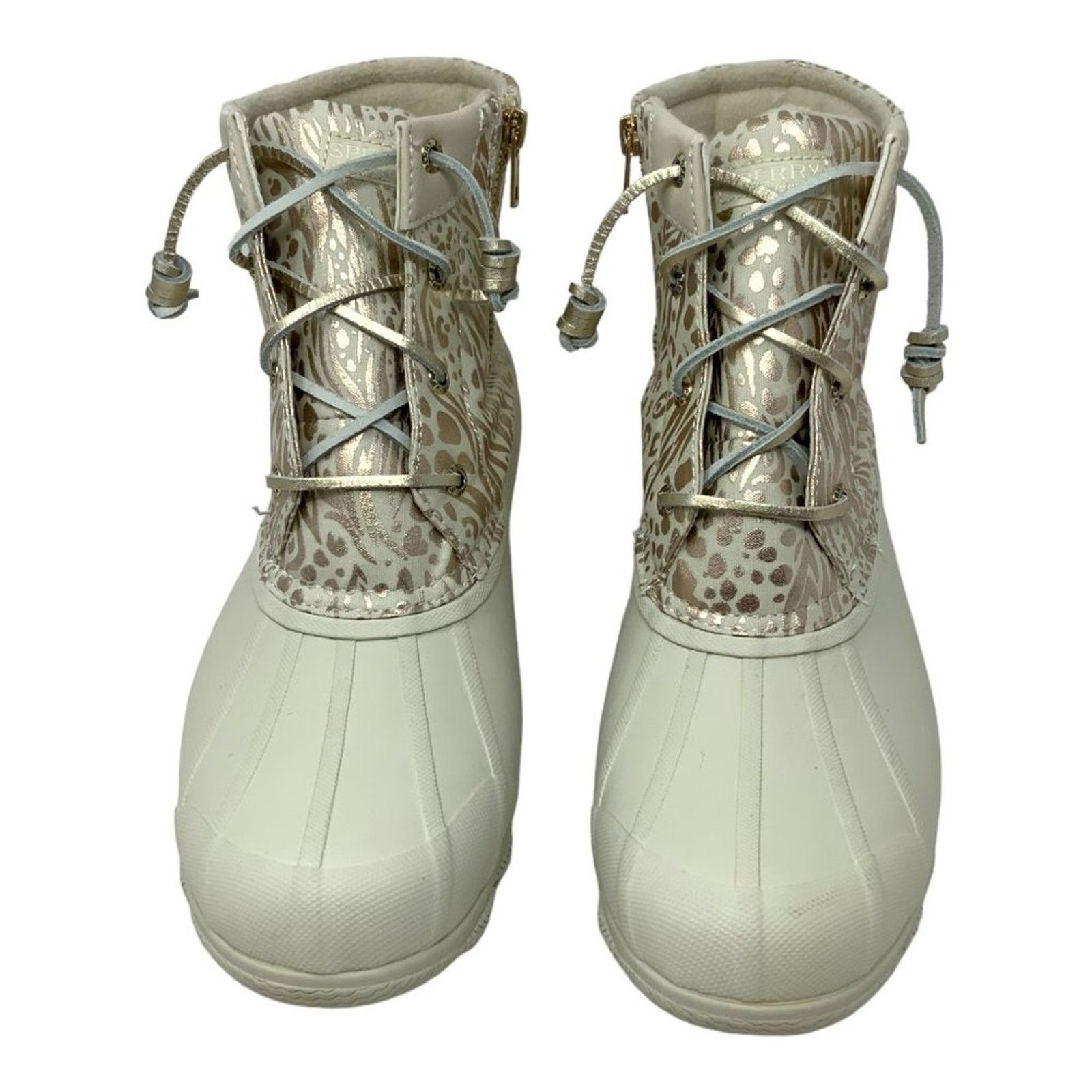 Sperry Sperry Saltwater Metallic Jacquard Duck Boot 10 NWT $110 MSP Size US 10 / IT 40 - 3 Thumbnail