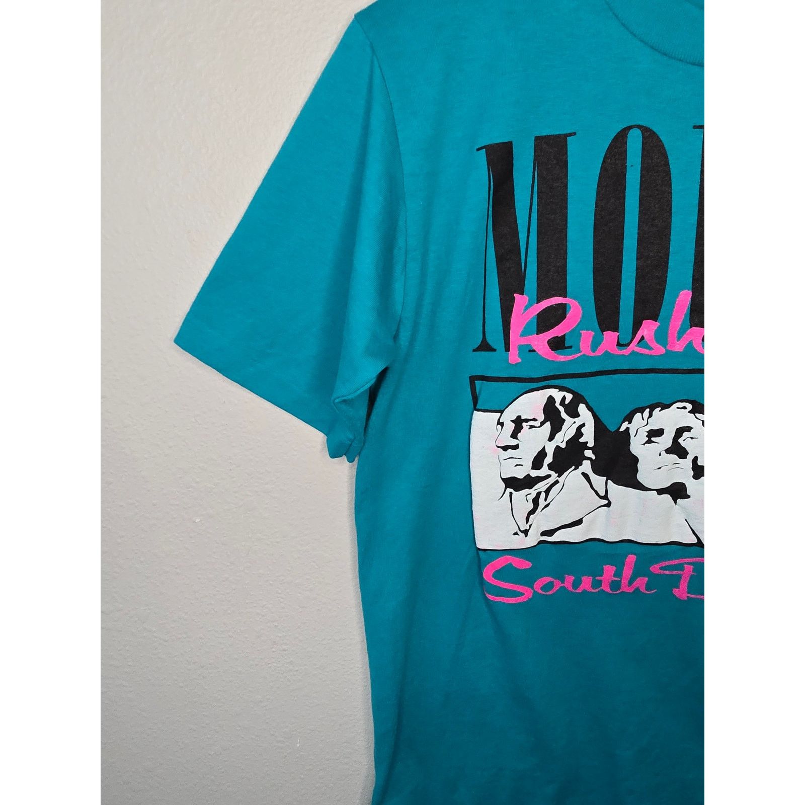 Jerzees Vintage Mount Rushmore Shirt SD South Dakota Blue M Tee 80s Size US M / EU 48-50 / 2 - 5 Thumbnail