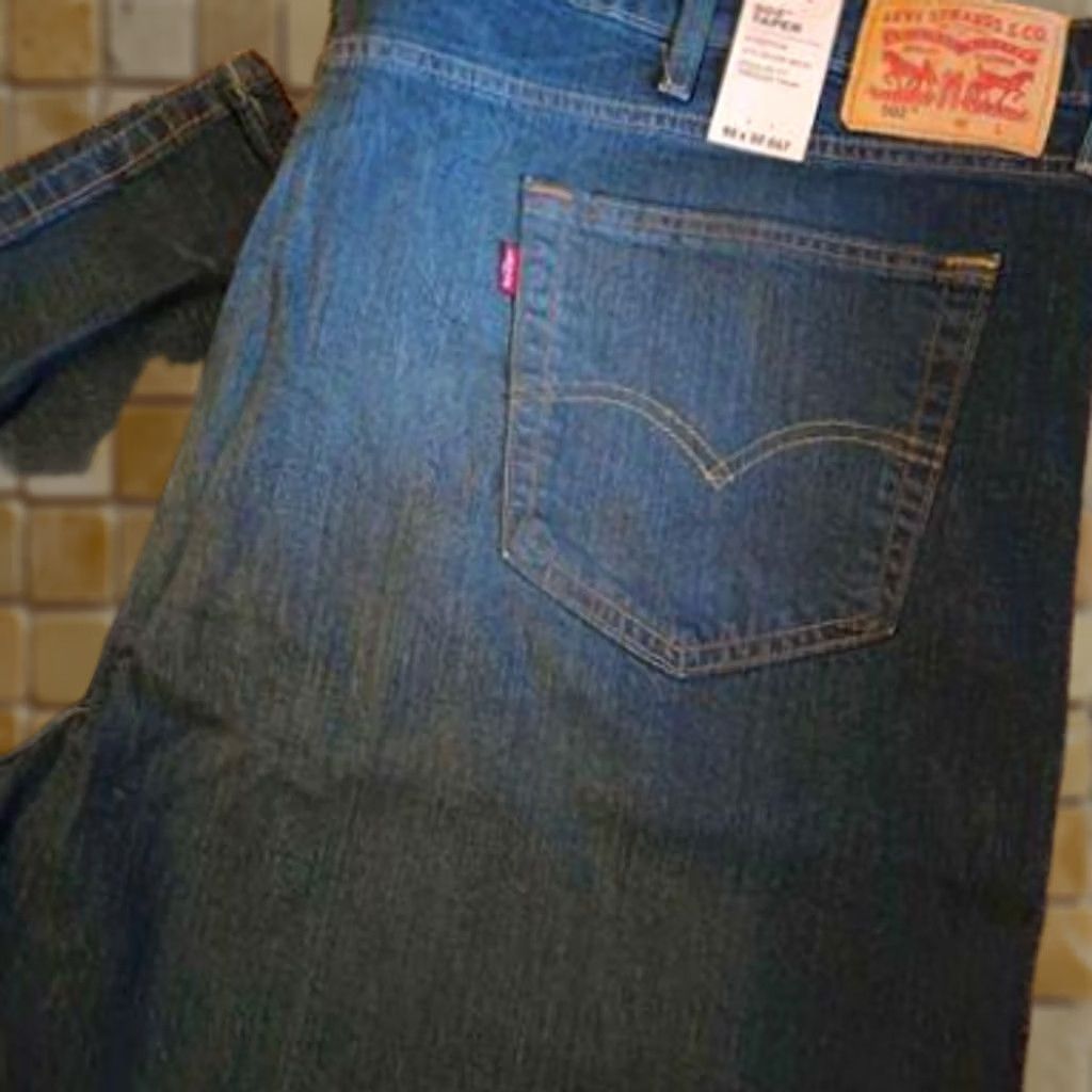 Vintage LEVIS 502 BLUE JEANS Big & Tall 50x32 Stretch Regular Fit Denim Pants Mens Size US 34 / EU 50 - 1 Preview