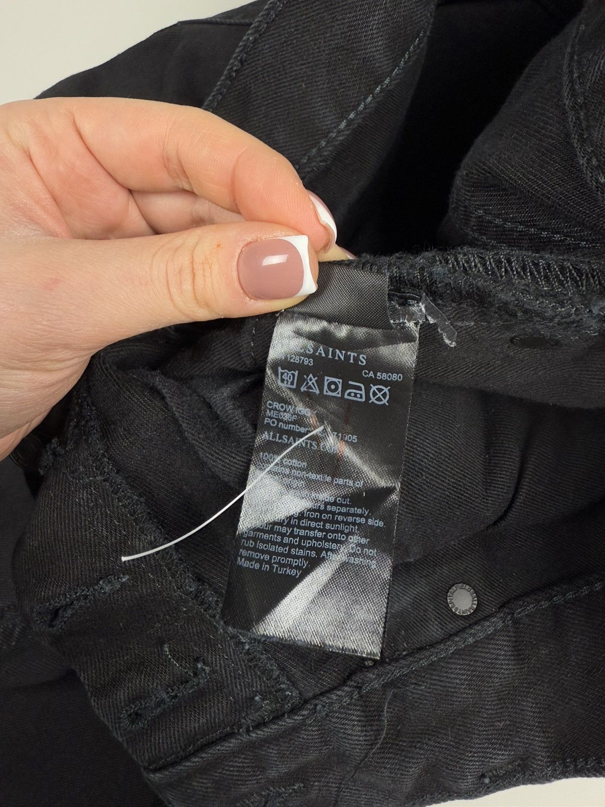Allsaints × Japanese Brand Allsaints Crow Iggy Men’s Jeans Size 34 Size US 34 / EU 50 - 16 Thumbnail