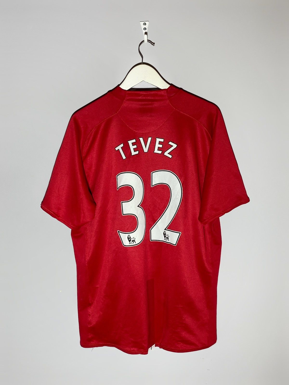 Nike Nike #32 Tevez Manchester United 2007/08 Home Football Shirt Size US XL / EU 56 / 4 - 1 Thumbnail