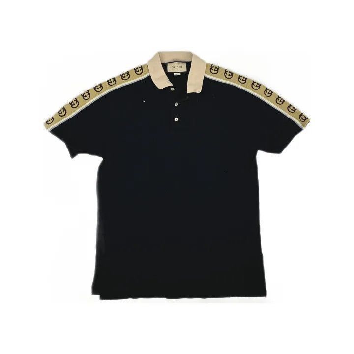 Gucci Gucci Gucci Black Double G Striped Polo Shirt -2506 Size US XL / EU 56 / 4 - 2 Thumbnail