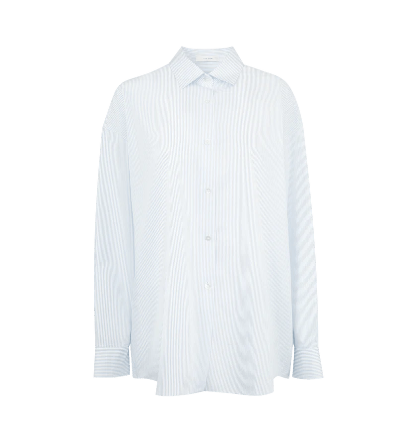 The Row o1h1sh11225 Caster Shirt in Sky Blue Size M / US 6-8 / IT 42-44 - 1 Thumbnail