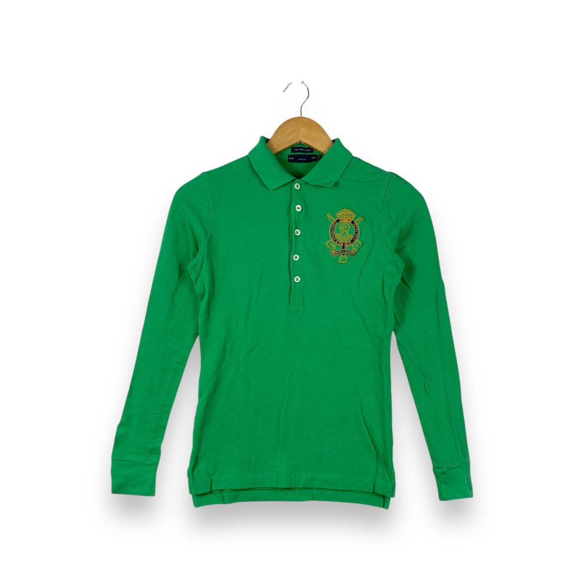 Polo Ralph Lauren Vintage POLO RALPH LAUREN Crest Logo Skinny Fit Tee Shirt Size XS / US 0-2 / IT 36-38 - 1 Thumbnail