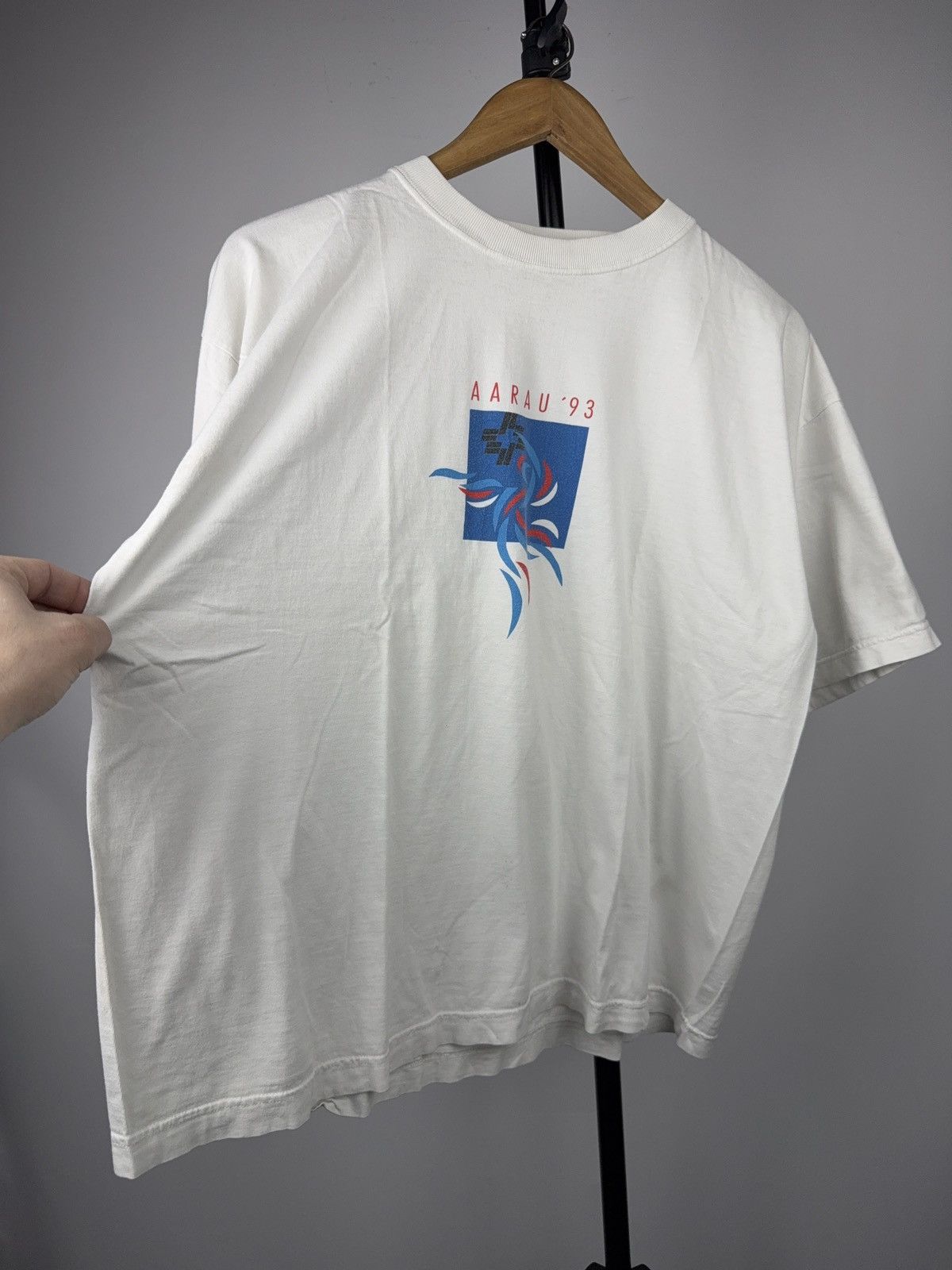 Vintage Vintage Aarau 1993 Swiss Concert Graphic T-Shirt Laurel Size US M / EU 48-50 / 2 - 2 Thumbnail
