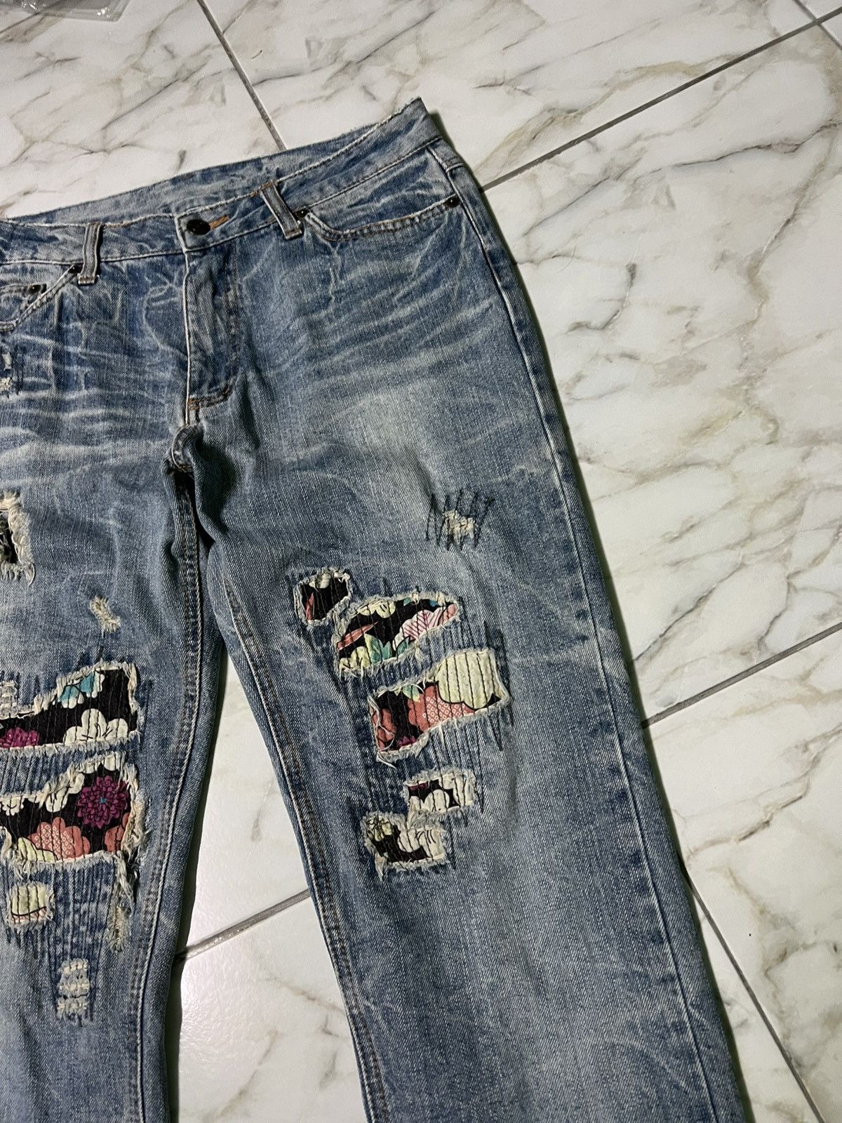 If Six Was Nine × Japanese Brand VINTAGE 90’S STYLE ART JAPAN DISTRESS JEAN Size US 31 - 6 Thumbnail