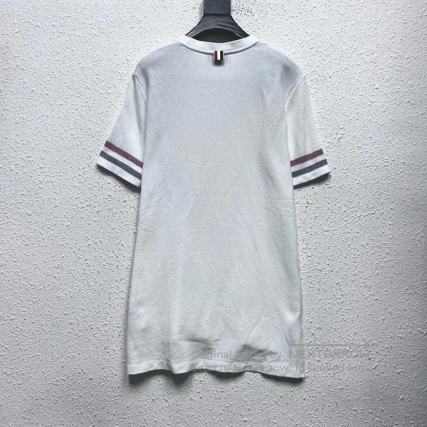 Thom Browne Thom Browne SIZE2 SS23 Striped White Knit Short-Sleeved T-s Size M / US 6-8 / IT 42-44 - 2 Thumbnail
