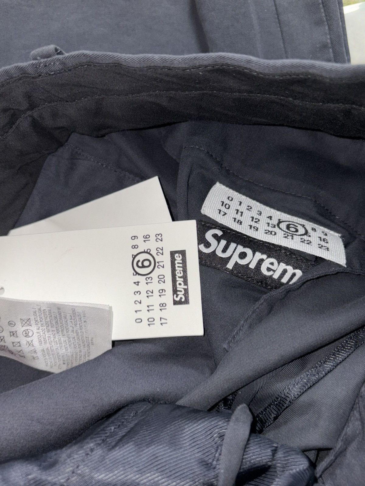 Maison Margiela × Supreme Supreme MM6 Maison Margiela Washed Cotton Suit Navy (XLARGE) Size 36R - 2 Thumbnail