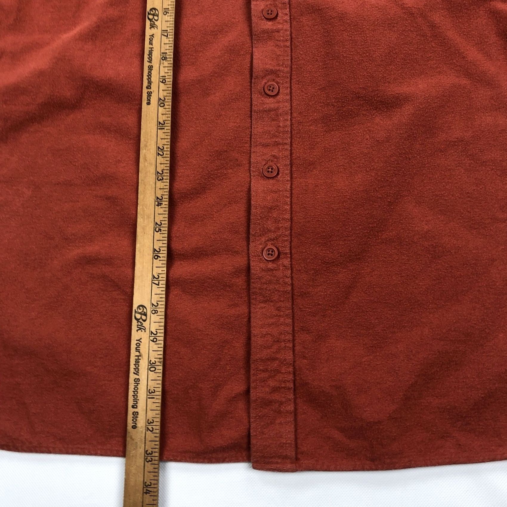 Vintage VINTAGE L.L.Bean Shirt Chamois Cloth Button-Down Long Sleeve Orange Mens Large Tall Shirt Size US L / EU 52-54 / 3 - 6 Thumbnail
