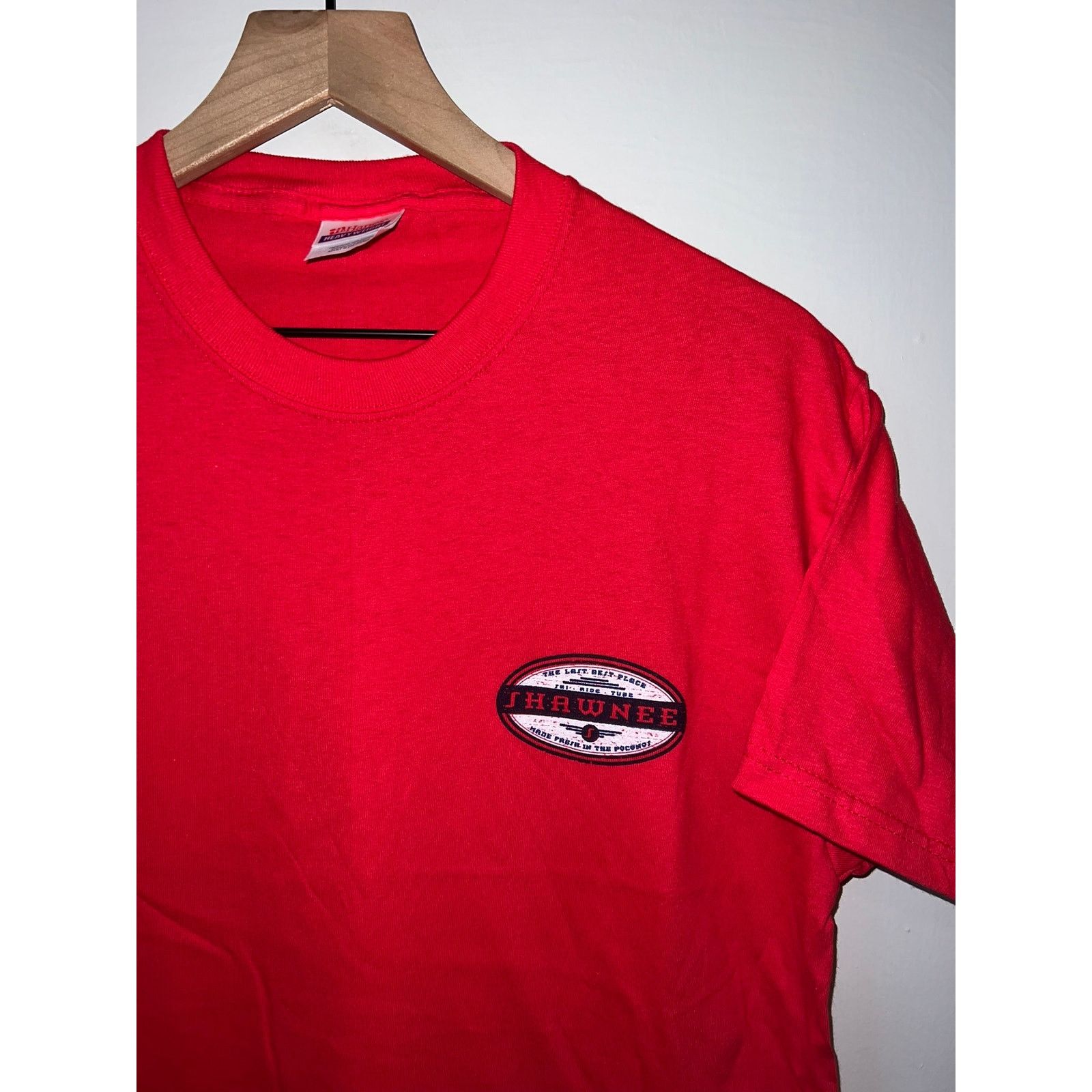 Hanes Vintage Poconos Mountain Shirt Shawnee Red Tee VTG 90s M Size US M / EU 48-50 / 2 - 2 Thumbnail