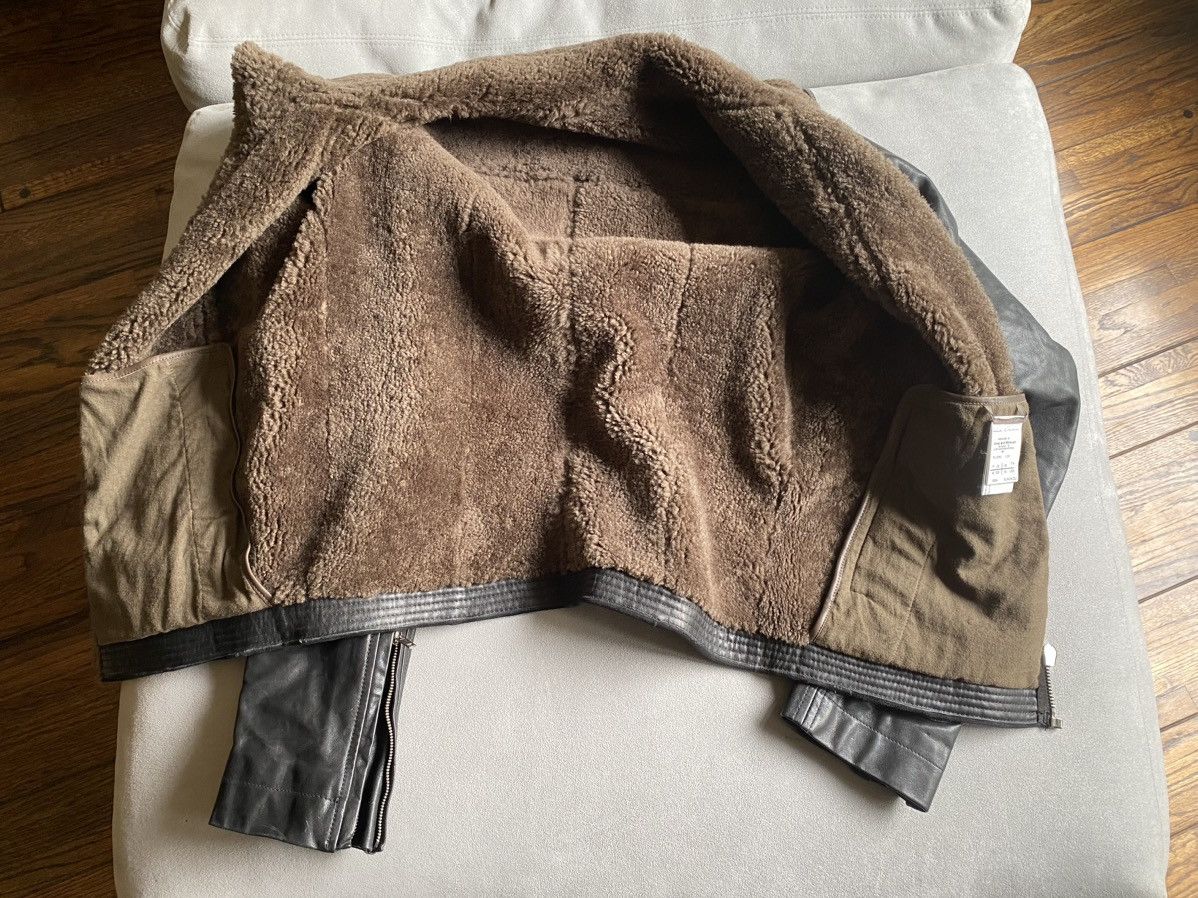 Rick Owens Rick Owens Shearling Geo and leather jacket Size US M / EU 48-50 / 2 - 11 Thumbnail