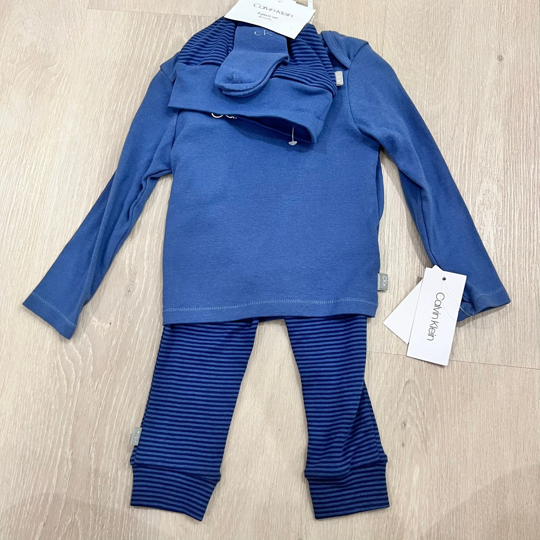 Calvin Klein Calvin Klein Kids 18-24m 4 Piece Matching Sets Logo Blue Size XXL / US 16-18 / IT 52-54 - 4 Thumbnail