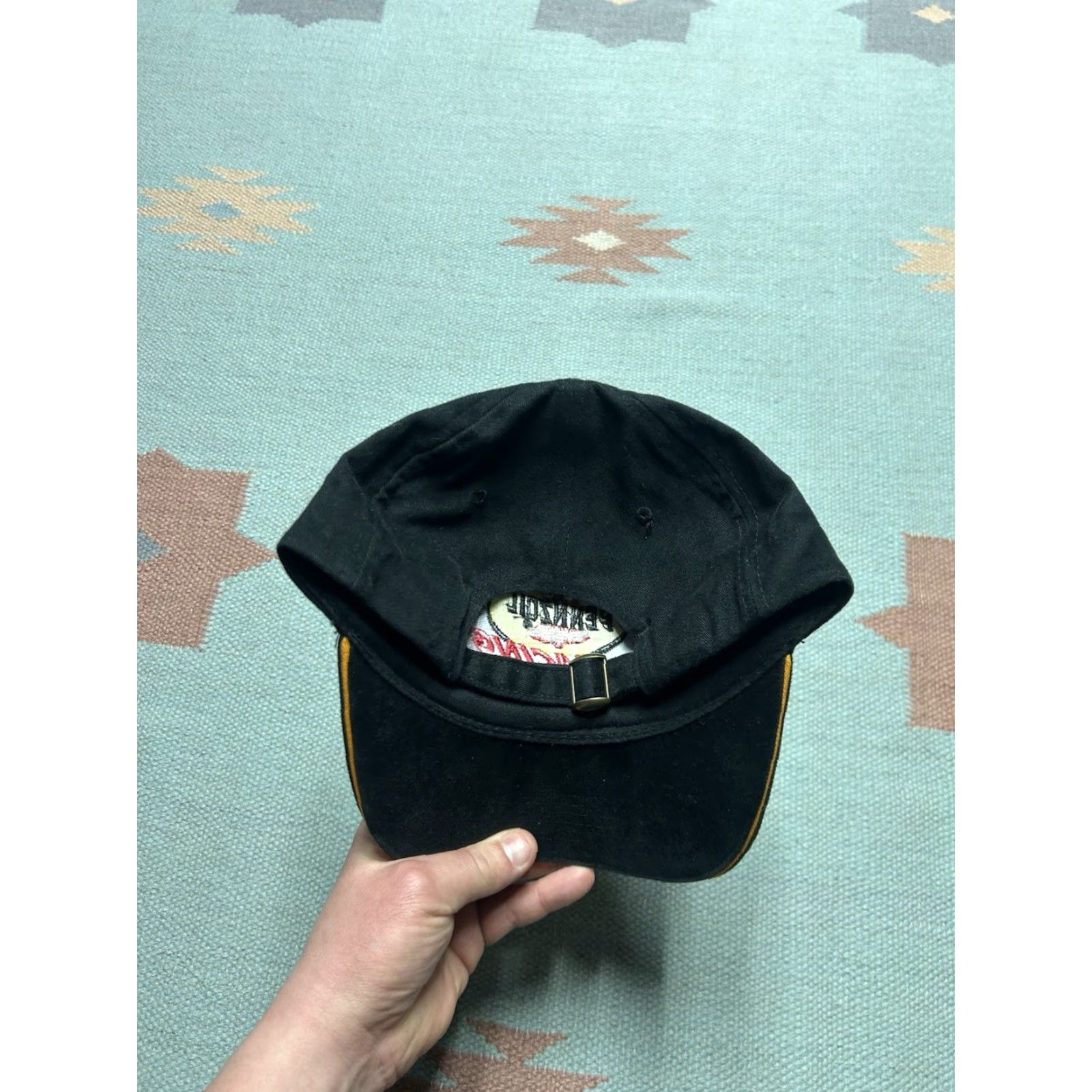 NASCAR VINTAGE Pennzoil Racing logo nascar strapback hat cap Black adjustable cotton Men Size ONE SIZE - 4 Thumbnail