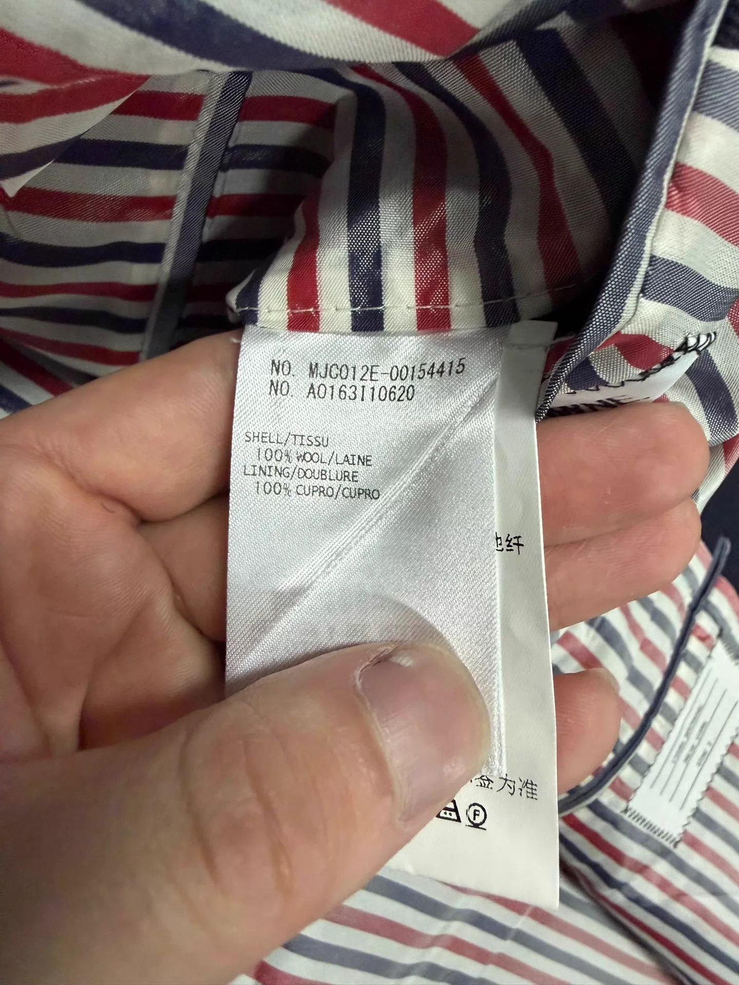 Thom Browne Thom Browne Men's Navy Gold-Button Wool Overcoat Size 2 Rare Size US M / EU 48-50 / 2 - 5 Thumbnail
