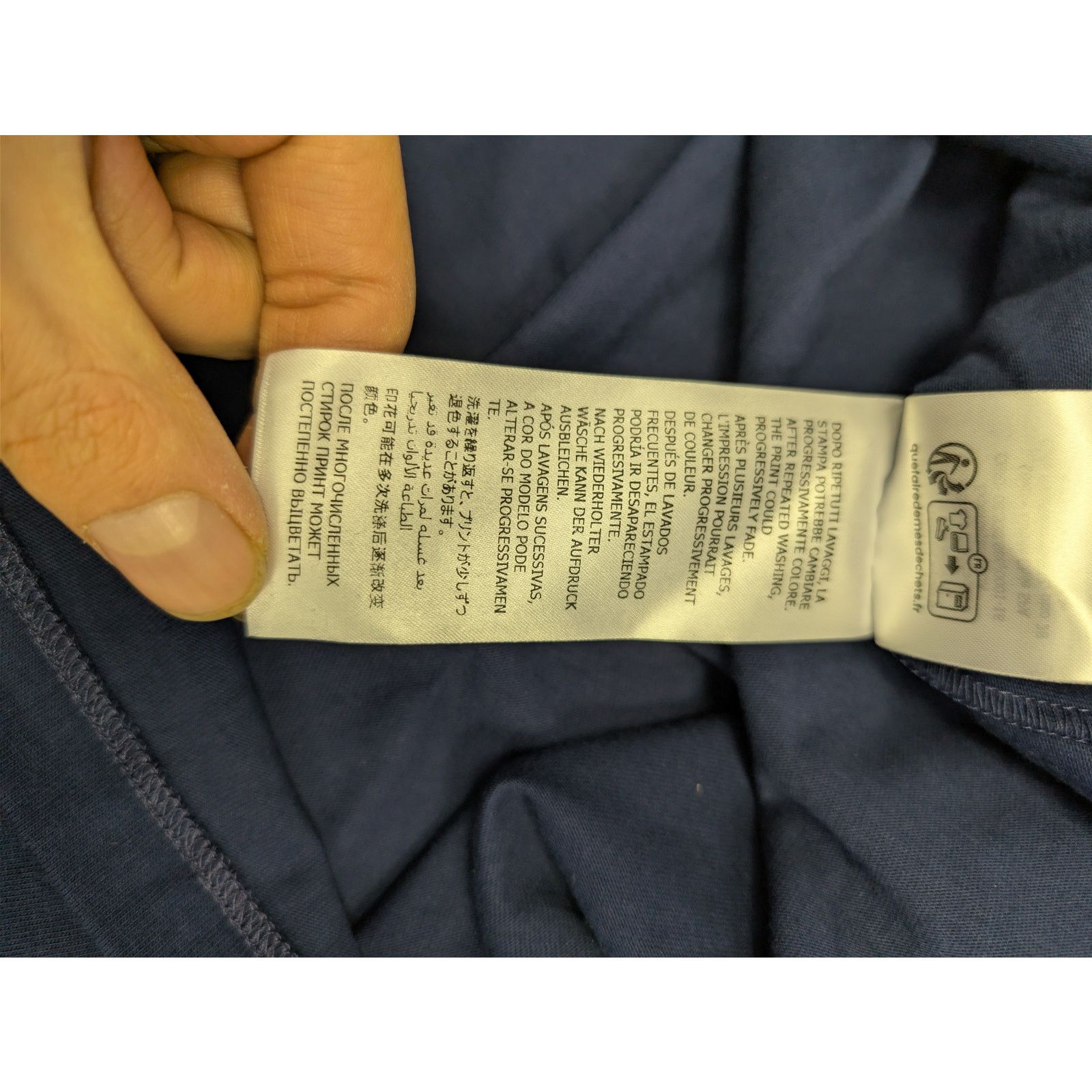 Gucci o1rshd1 Long Sleeve T-Shirt Cotton Jersey in Inchiostro/MC Size US XXL / EU 58 / 5 - 21 Thumbnail
