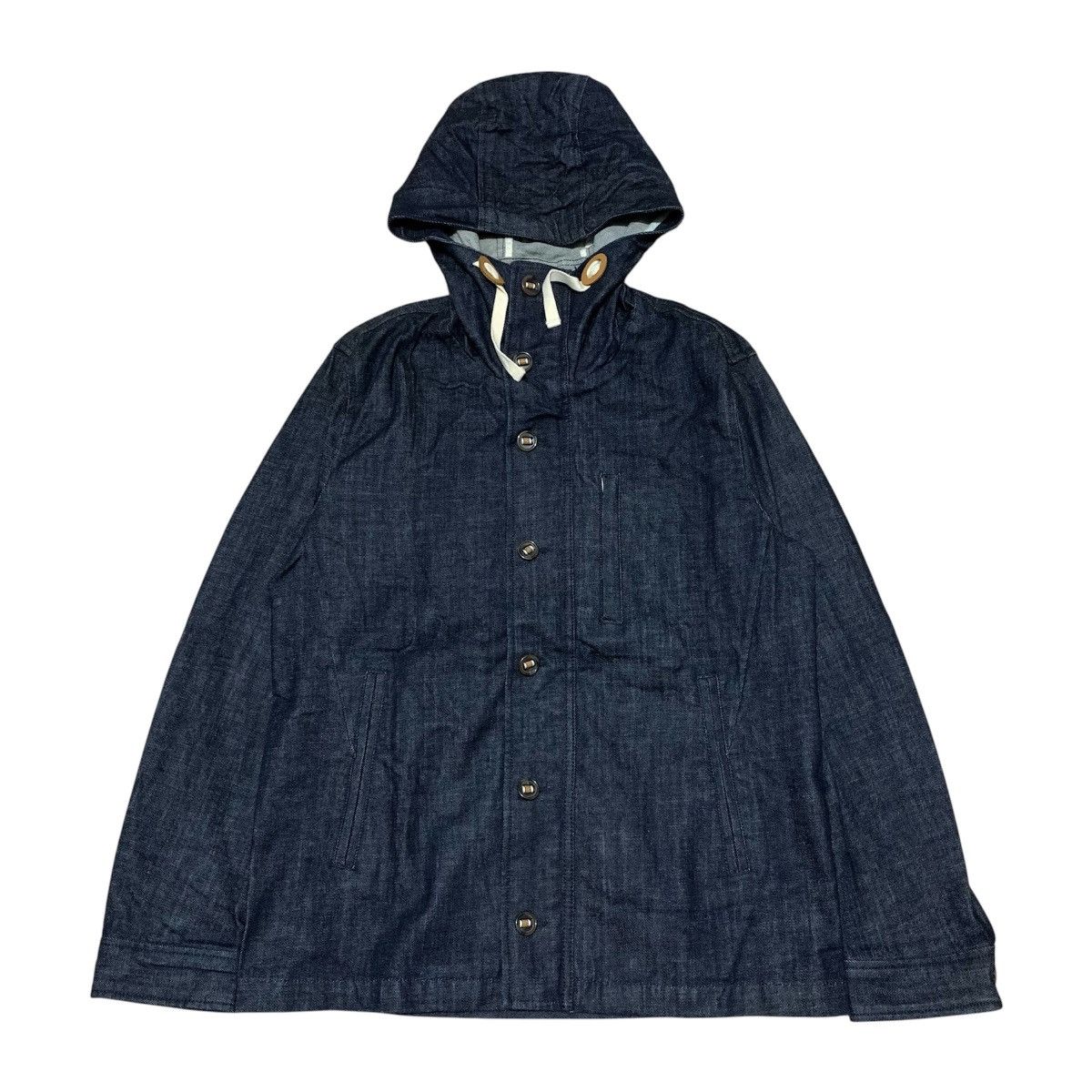 20471120 Beams Japan Denim Jacket Hoded Size US M / EU 48-50 / 2 - 7 Thumbnail