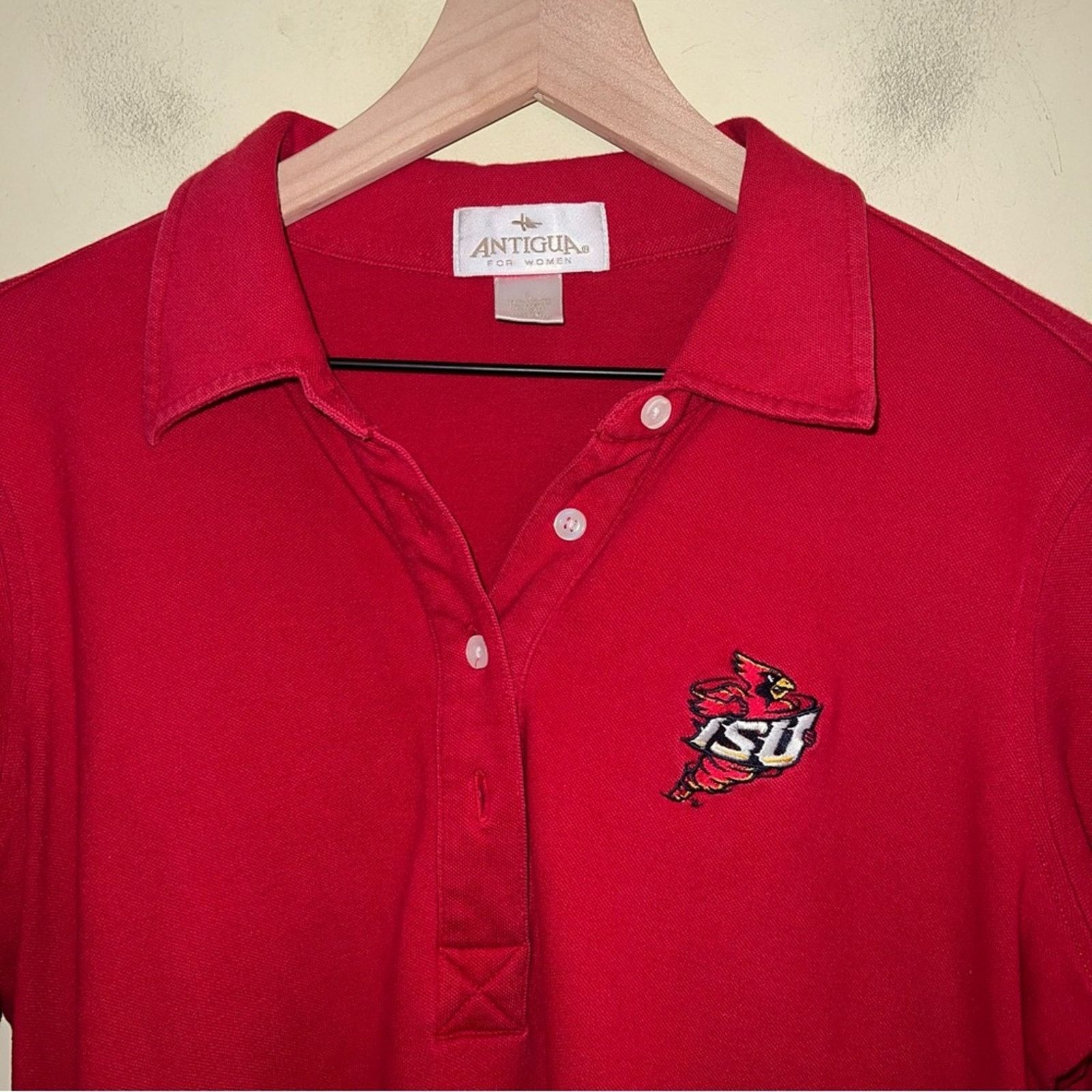 Antigua VNTG ANTIGUA IOWA STATE UNIVERSITY 80s embroidered shirt L Size L / US 10 / IT 46 - 5 Thumbnail