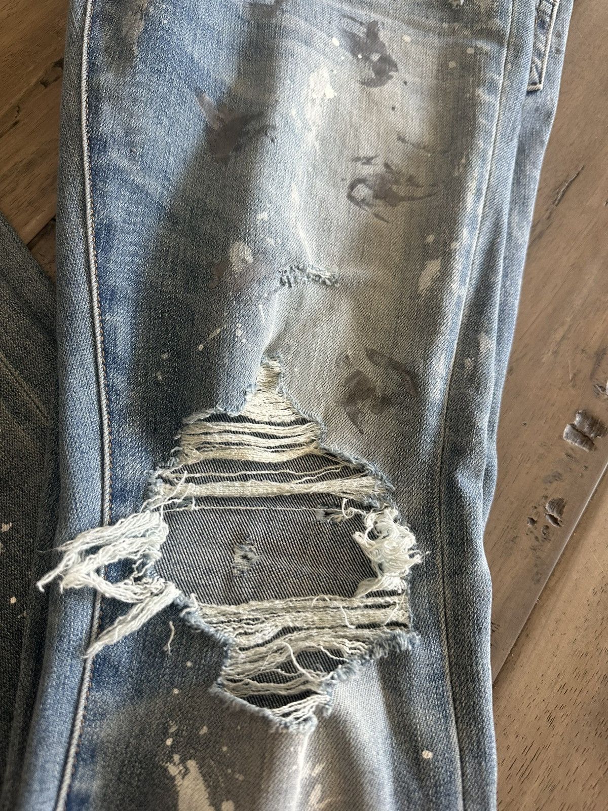 Amiri Amiri paint splatter skinny jeans Size US 31 - 2 Thumbnail