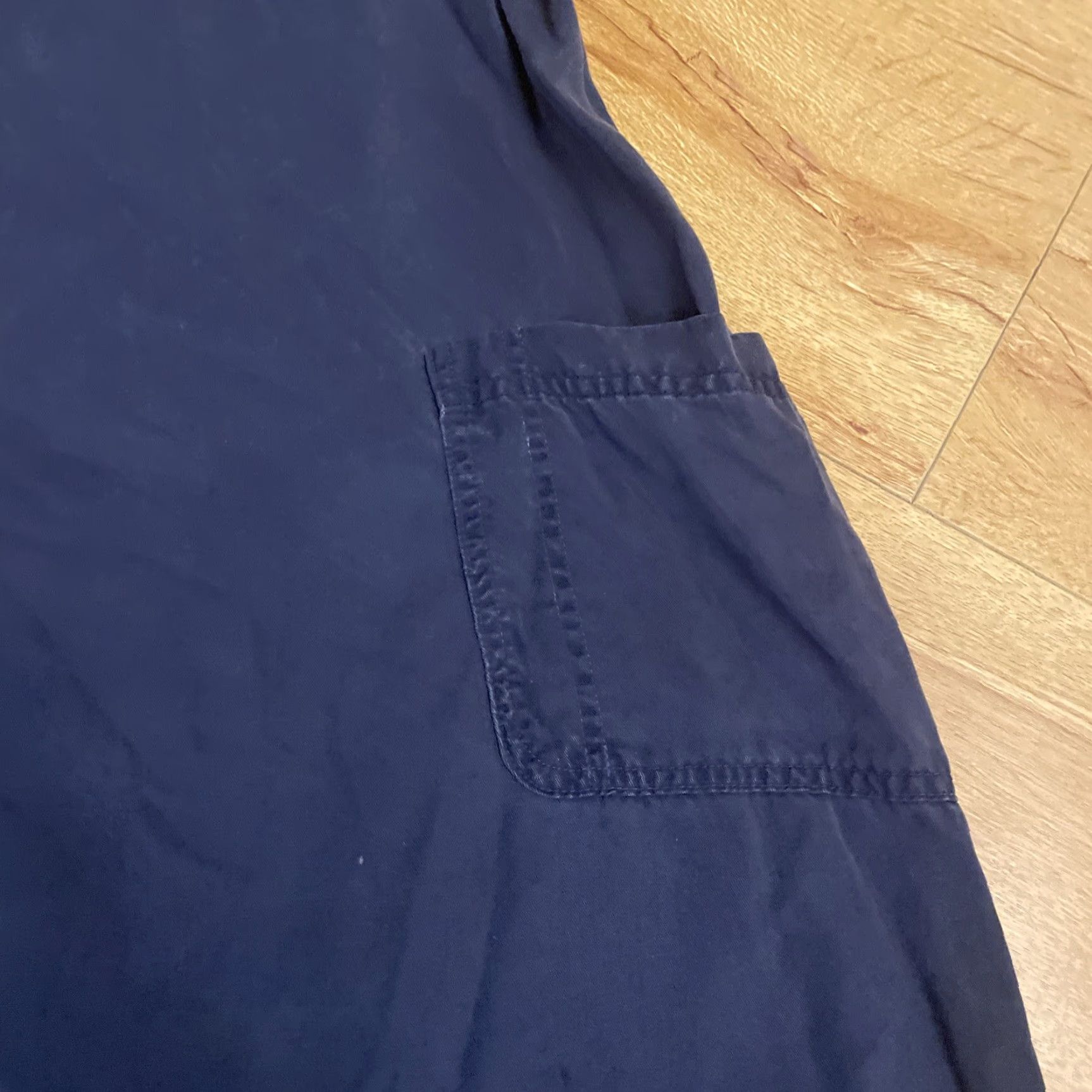 Vintage VINTAGE David Dart Maxi Shirt Dress Long Blue Pocket Button Up Back Modest Y2K Boho Shirt Dress Womens M Blue Bohemian Vestment Size M / US 6-8 / IT 42-44 - 6 Thumbnail
