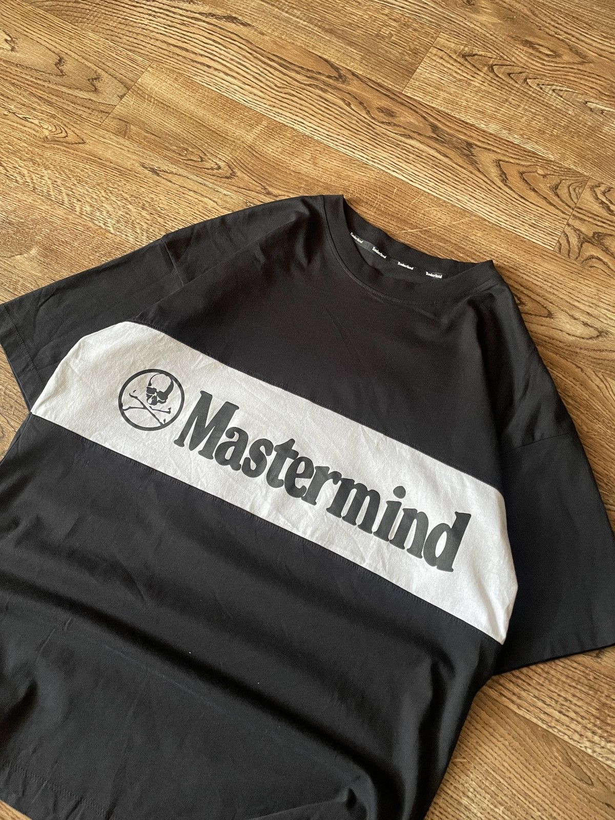 Mastermind Japan × Timberland Timberland x Mastermind Japan Black Oversize T-Shirt Size US S / EU 44-46 / 1 - 2 Thumbnail