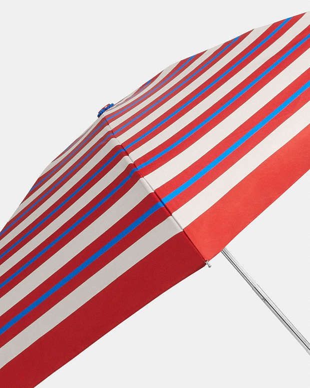 Coach NWT Coach Uv Protection Mini Umbrella In Stripe Print Size ONE SIZE - 2 Thumbnail