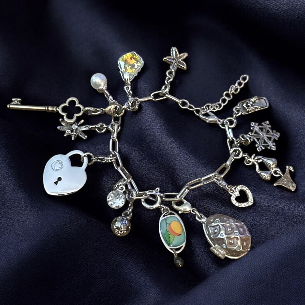 Other Silver tone loaded charm bracelet Size ONE SIZE - 1 Thumbnail