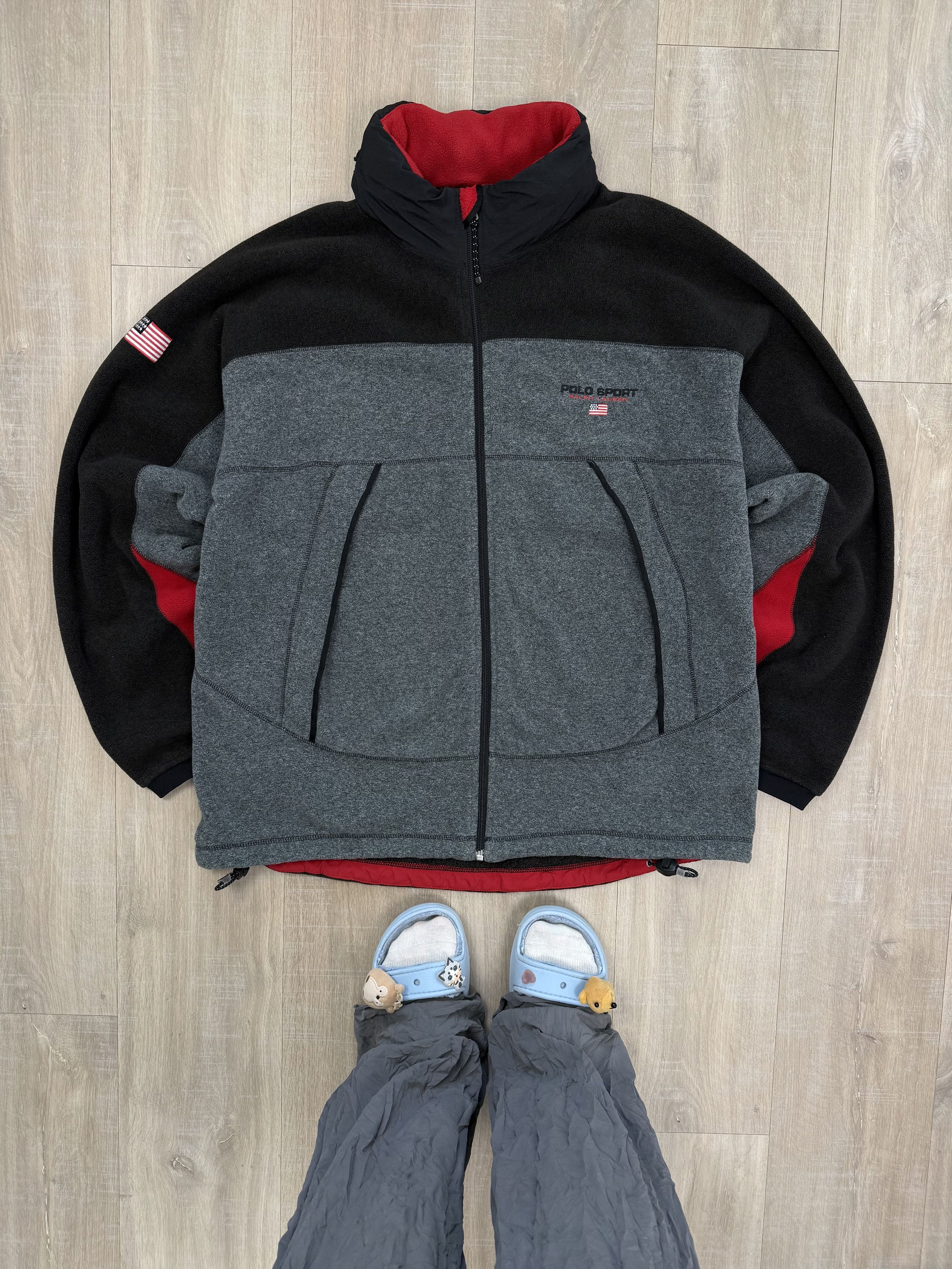 Polo Ralph Lauren Vintage Polo Sport Ralph Lauren Zip Polartec Flecce Jacket Size US XL / EU 56 / 4 - 2 Thumbnail