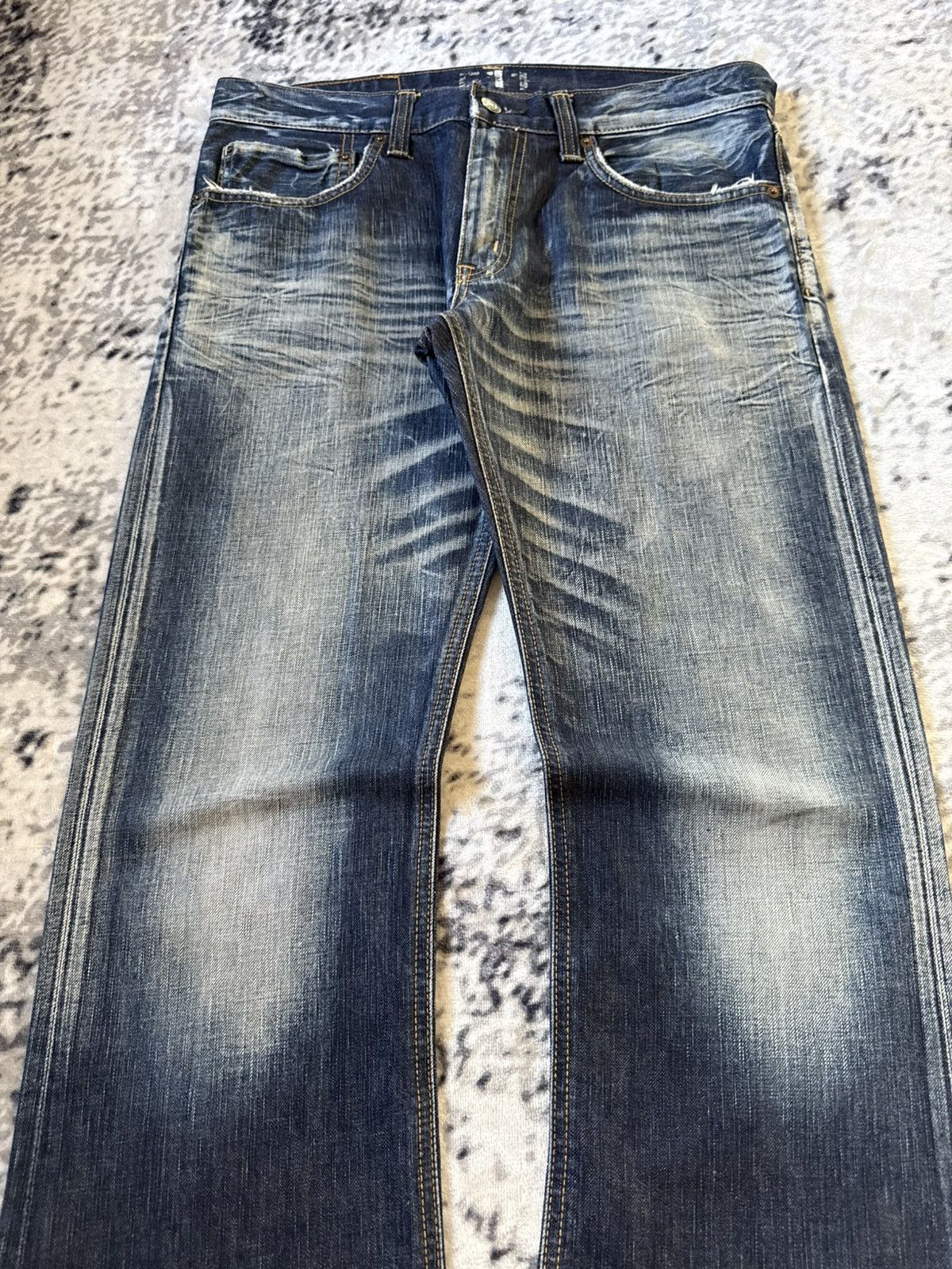 Edwin Rare Edwin 511 X-ray Shadow Wash Flared Jeans Size US 32 / EU 48 - 3 Thumbnail